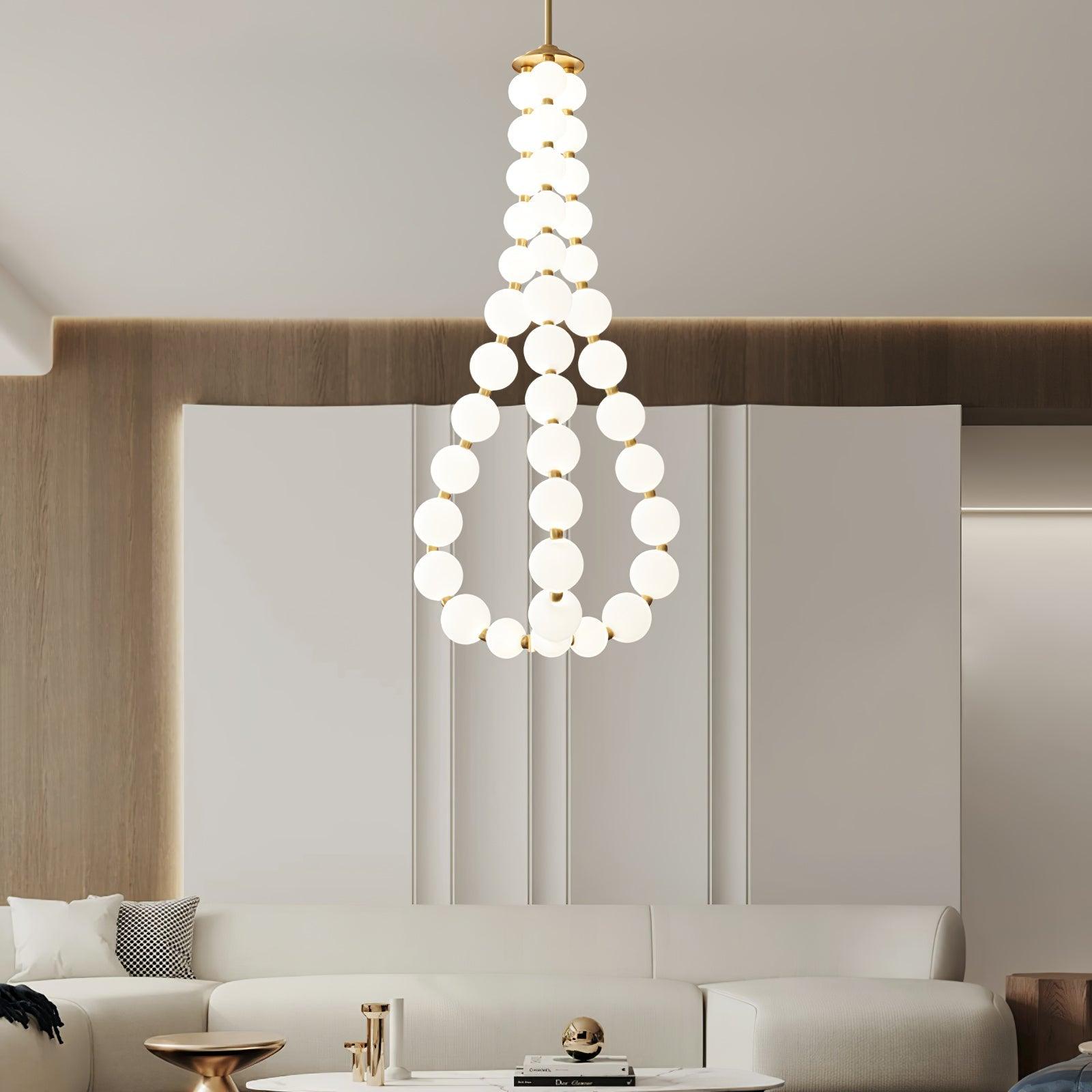 Pearl Modernl Glass Chandelier - Blowlighting