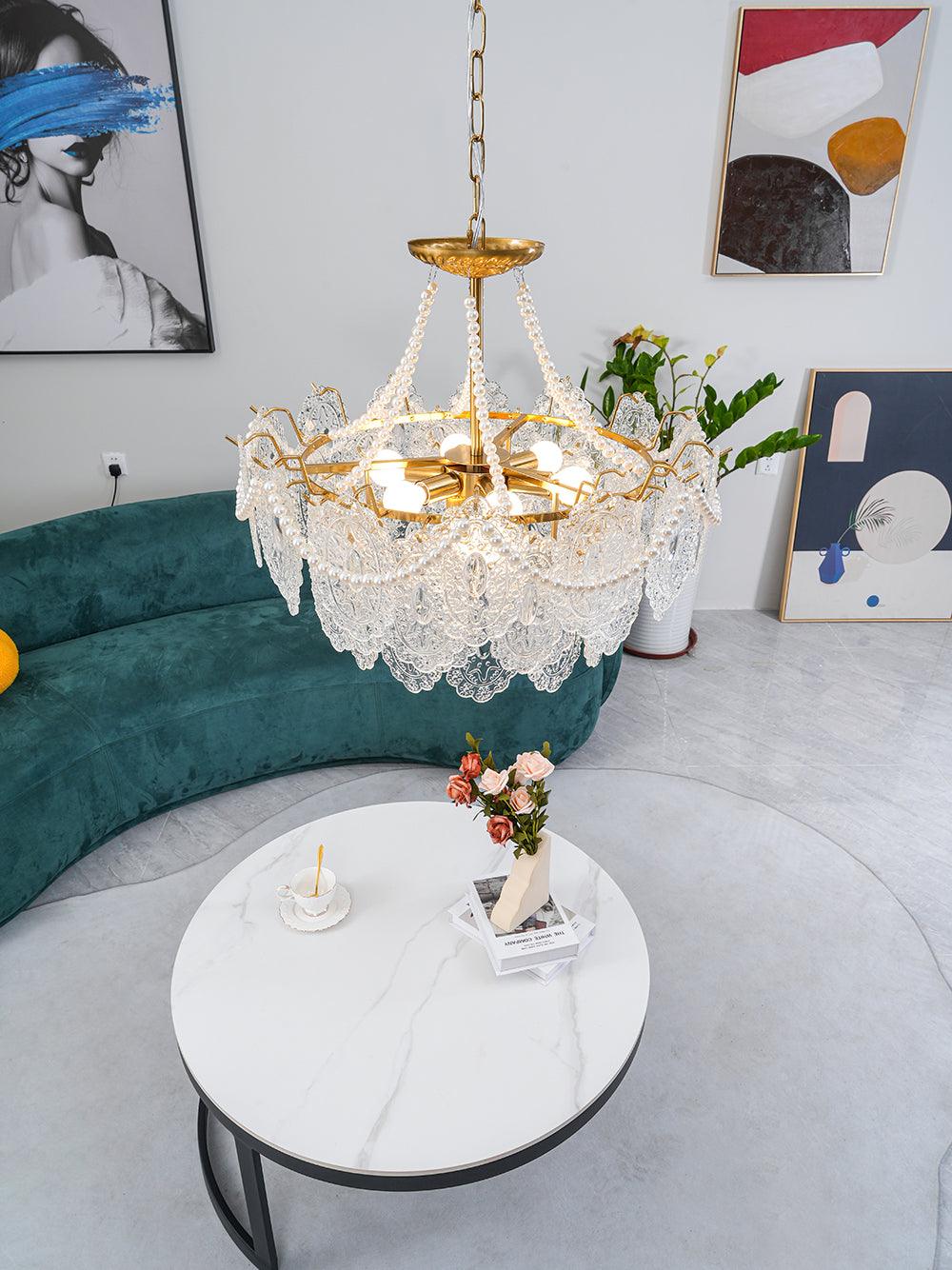 Pearls Glass Chandelier - Blowlighting