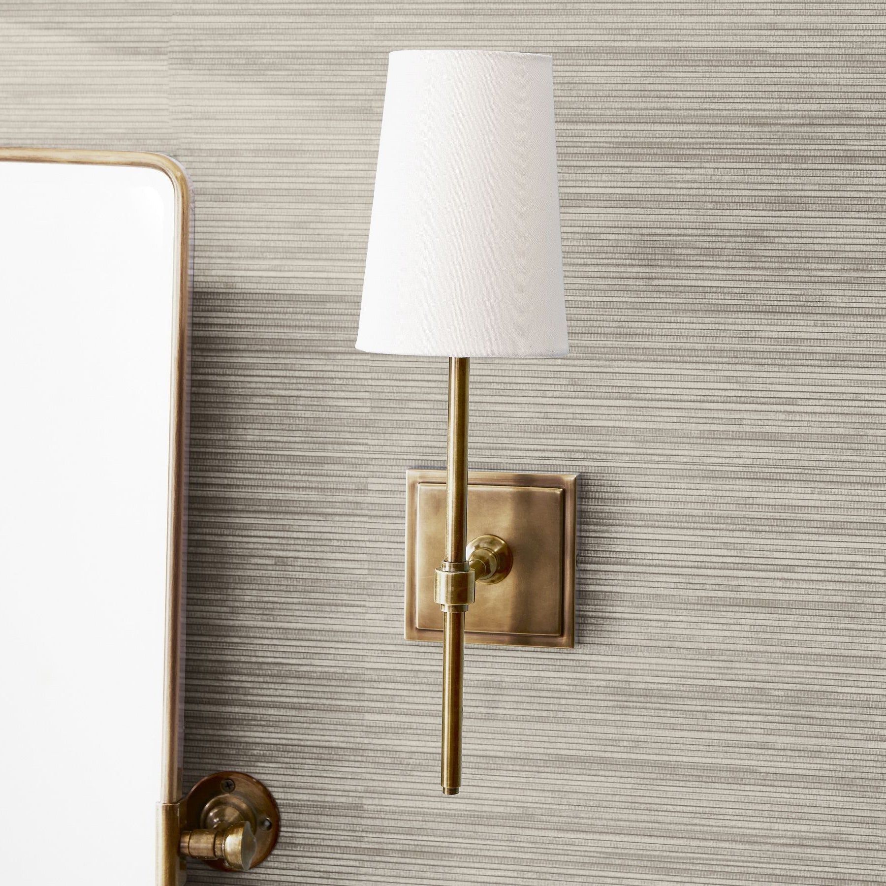 Vicarara Vintage Industrial Brass Fabric Wall Lamp - Lamp Copper