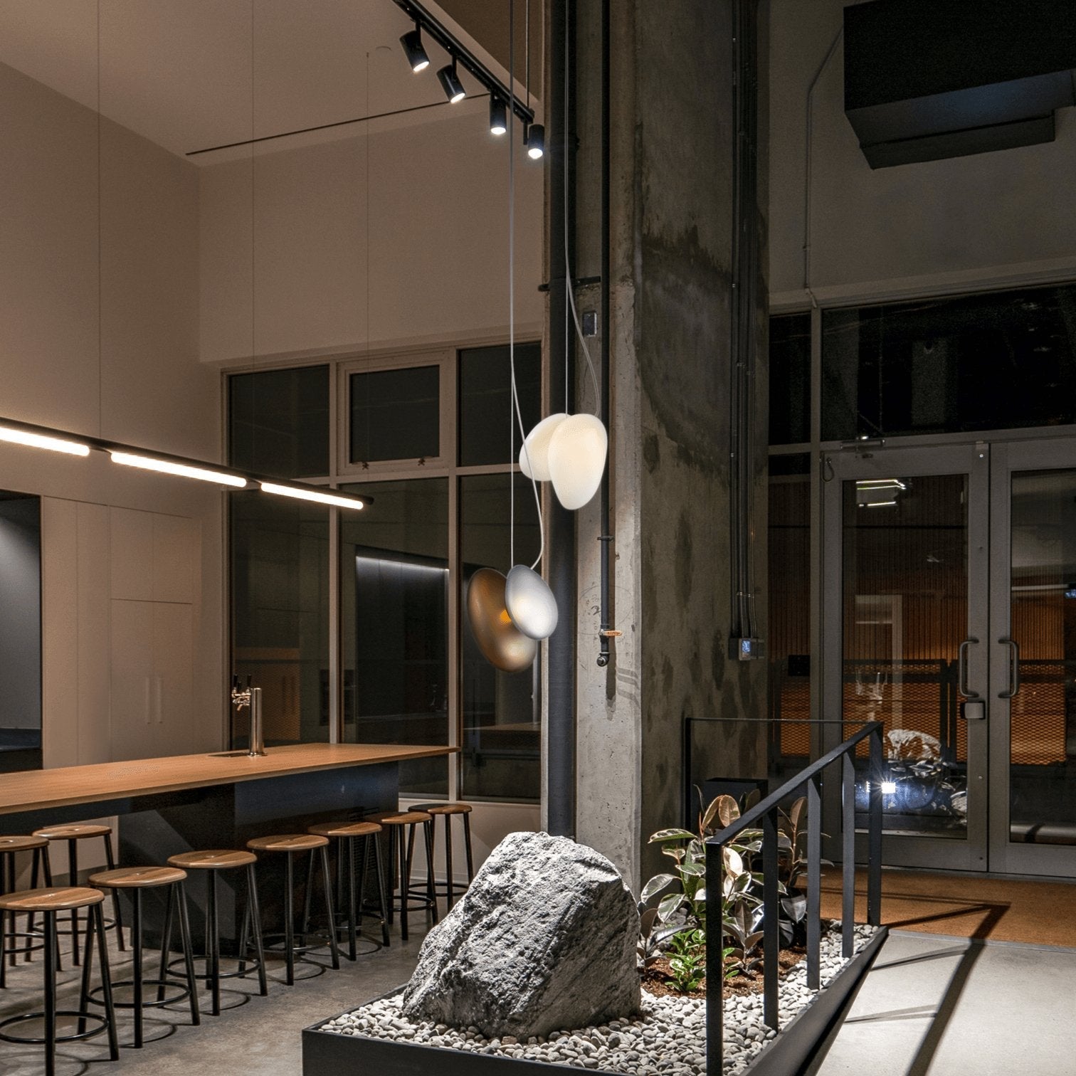 Translucent Frosted Glass Pendant Light - Blowlighting