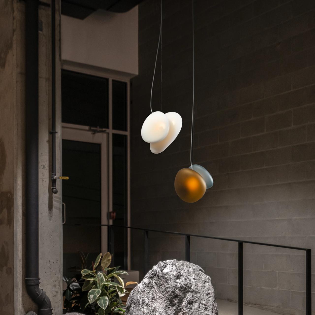 Translucent Frosted Glass Pendant Light - Blowlighting