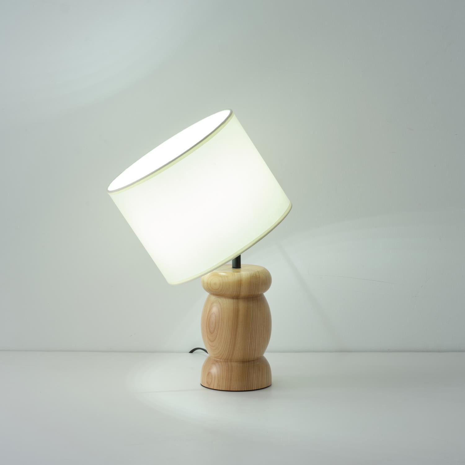 Pebble Wood Table Lamp - Lamp Copper