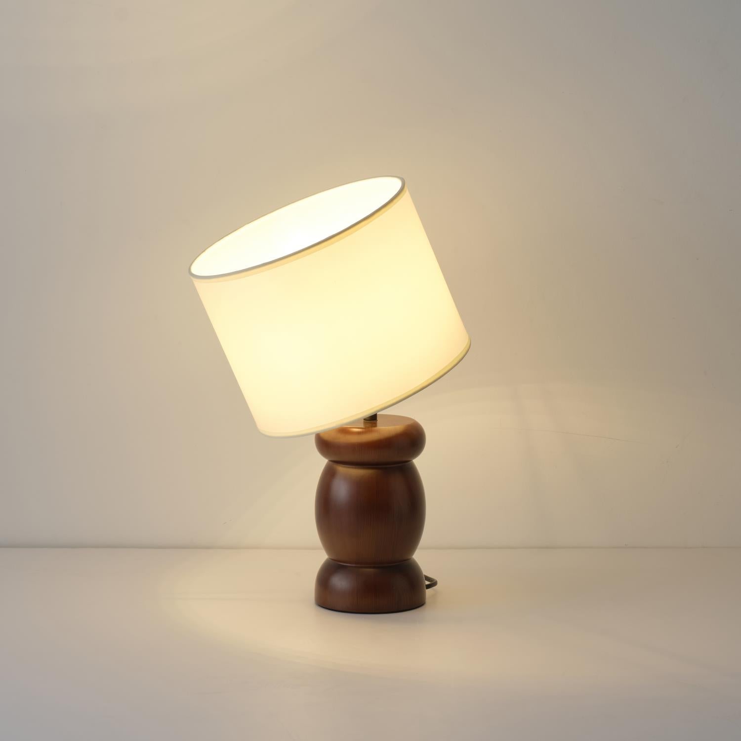 Pebble Wood Table Lamp - Lamp Copper