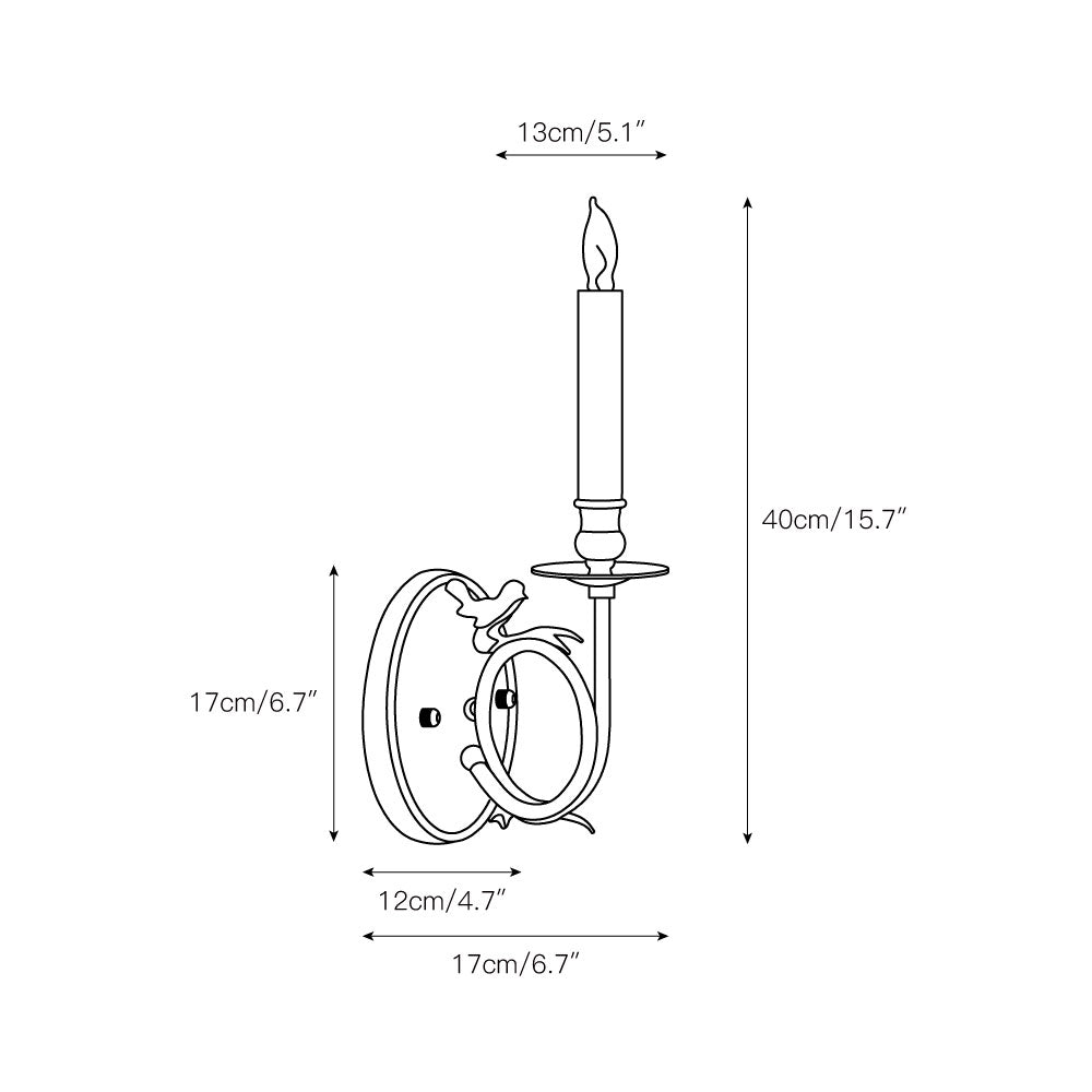 Utheara Vintage Industrial Bird Metal Sconce Wall Lamp - Lamp Copper