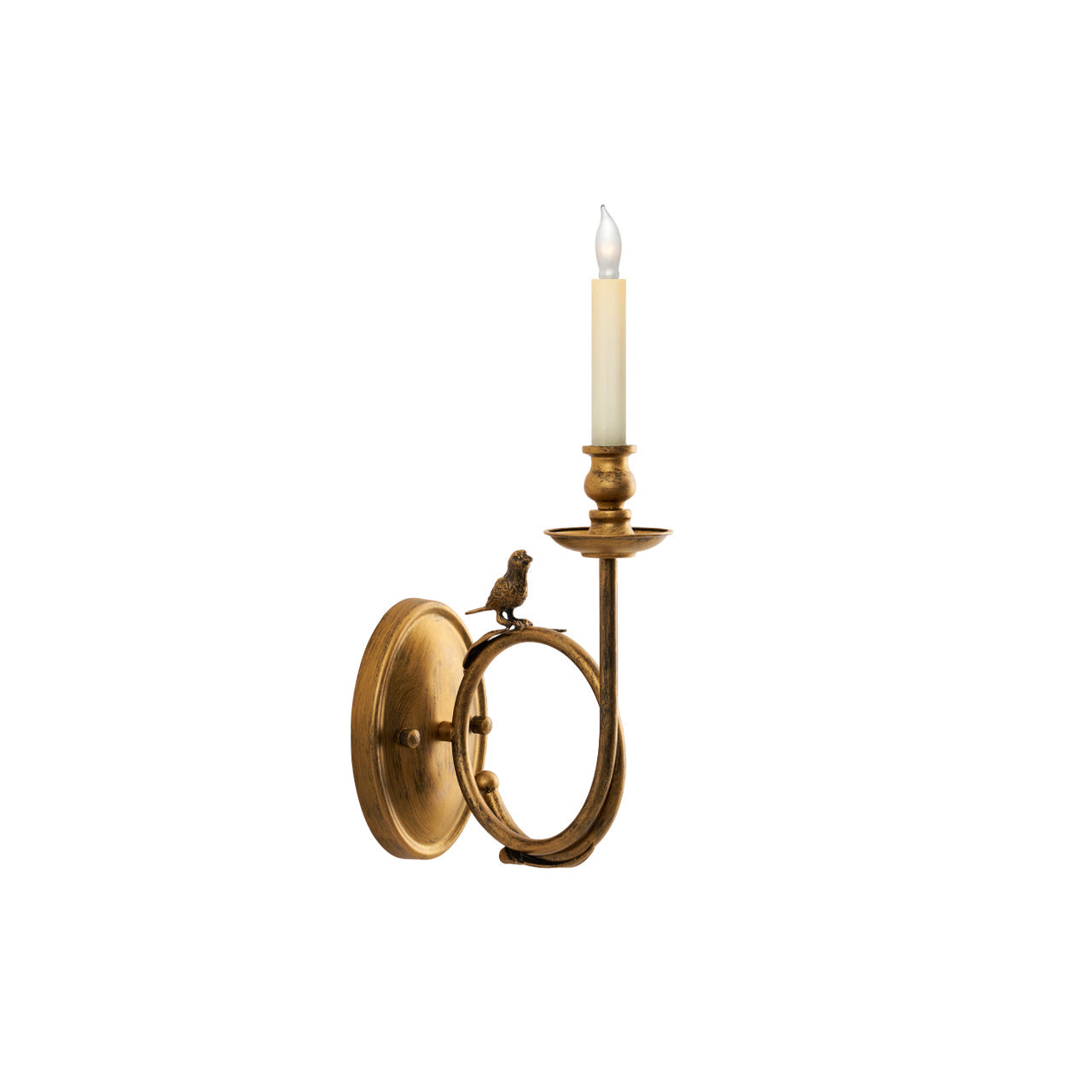 Silva Applique da Parete Interna Stile Vintage con Forma di Uccello