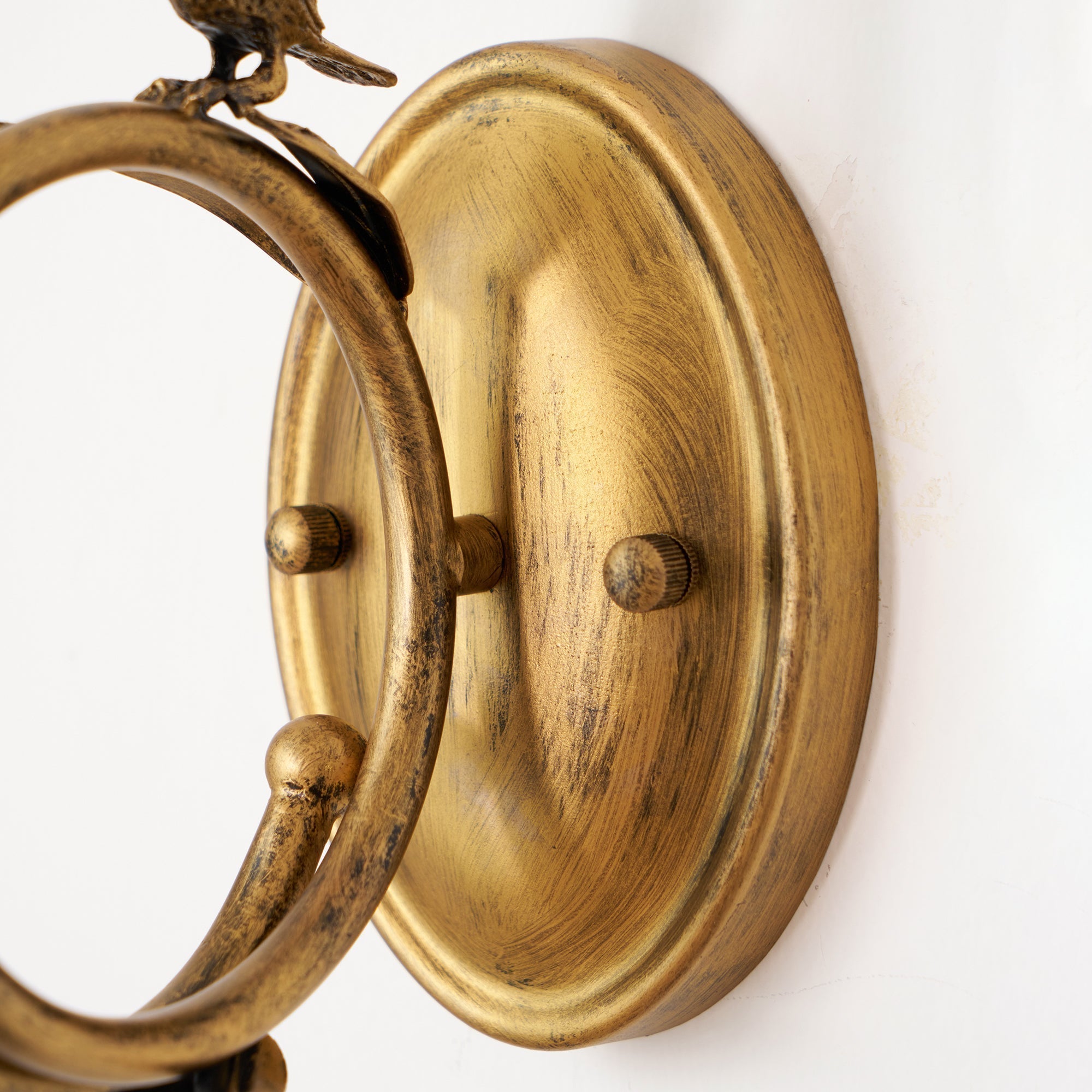 Utheara Vintage Industrial Bird Metal Sconce Wall Lamp - Lamp Copper