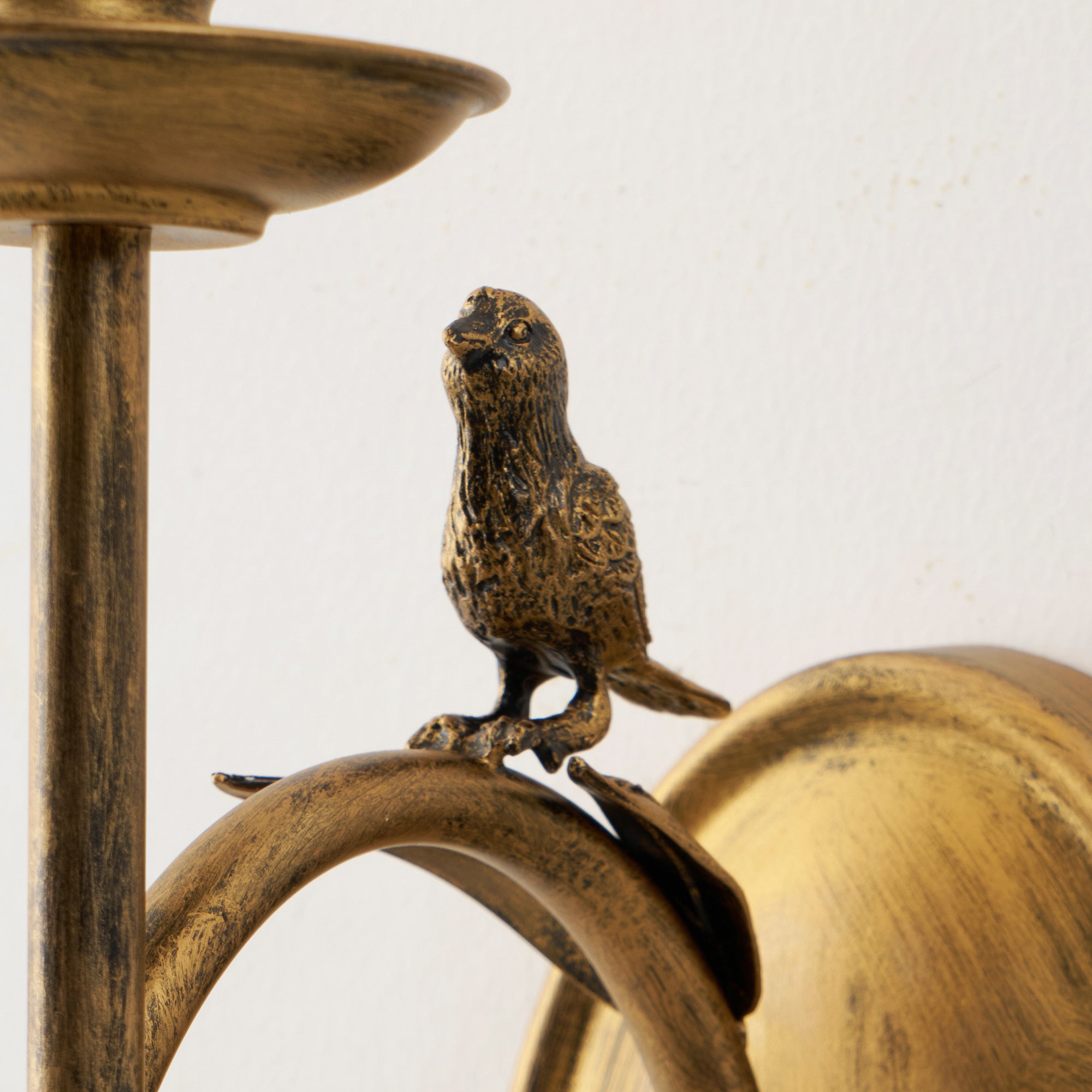 Silva Applique da Parete Interna Stile Vintage con Forma di Uccello