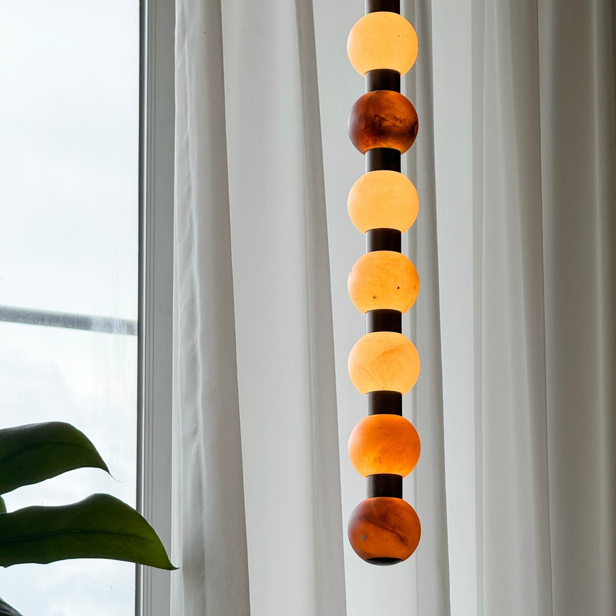 Ulshae Modern Minimalist Art Marble Pendant Lamp - Lamp Copper