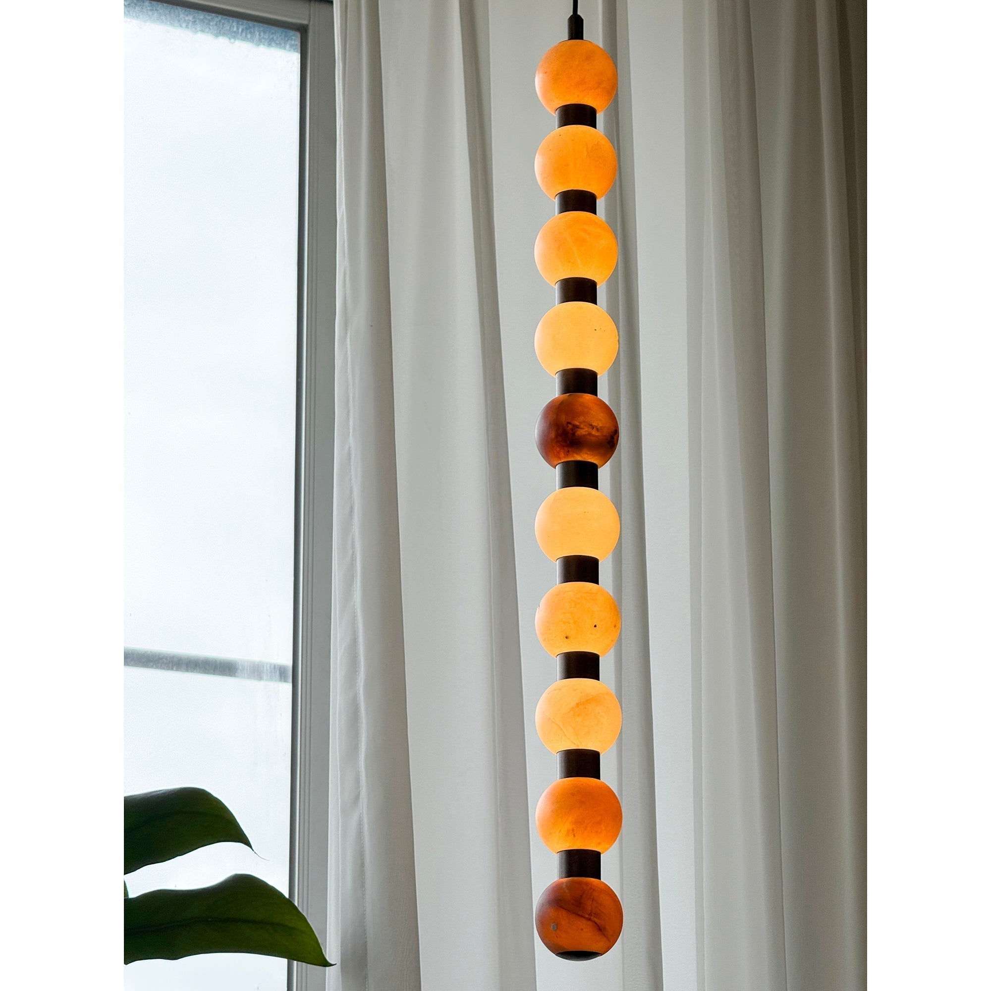 Ulshae Modern Minimalist Art Marble Pendant Lamp - Lamp Copper