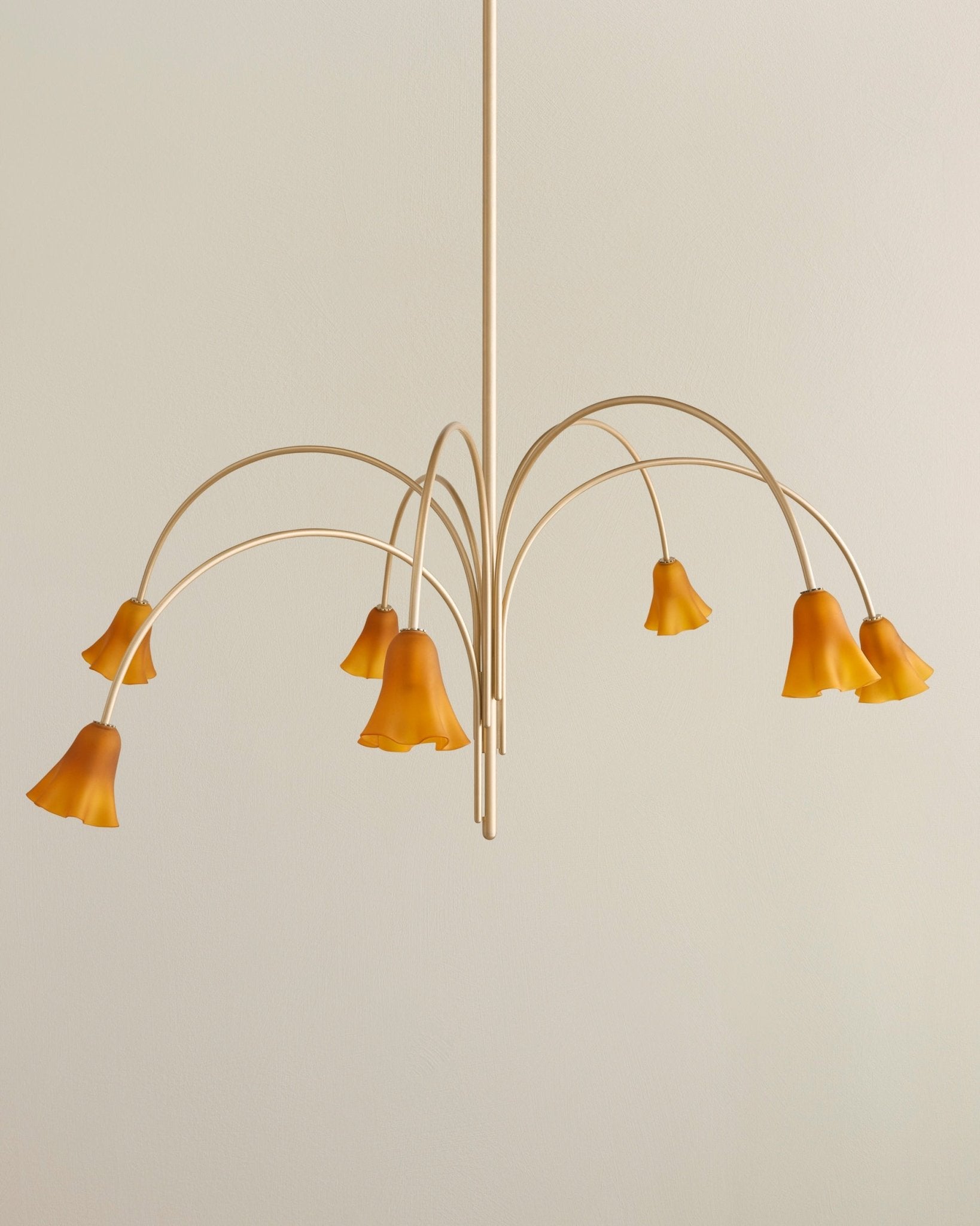 Aurora Chandelier Blossom Petal Glass Arms - Neutralighting