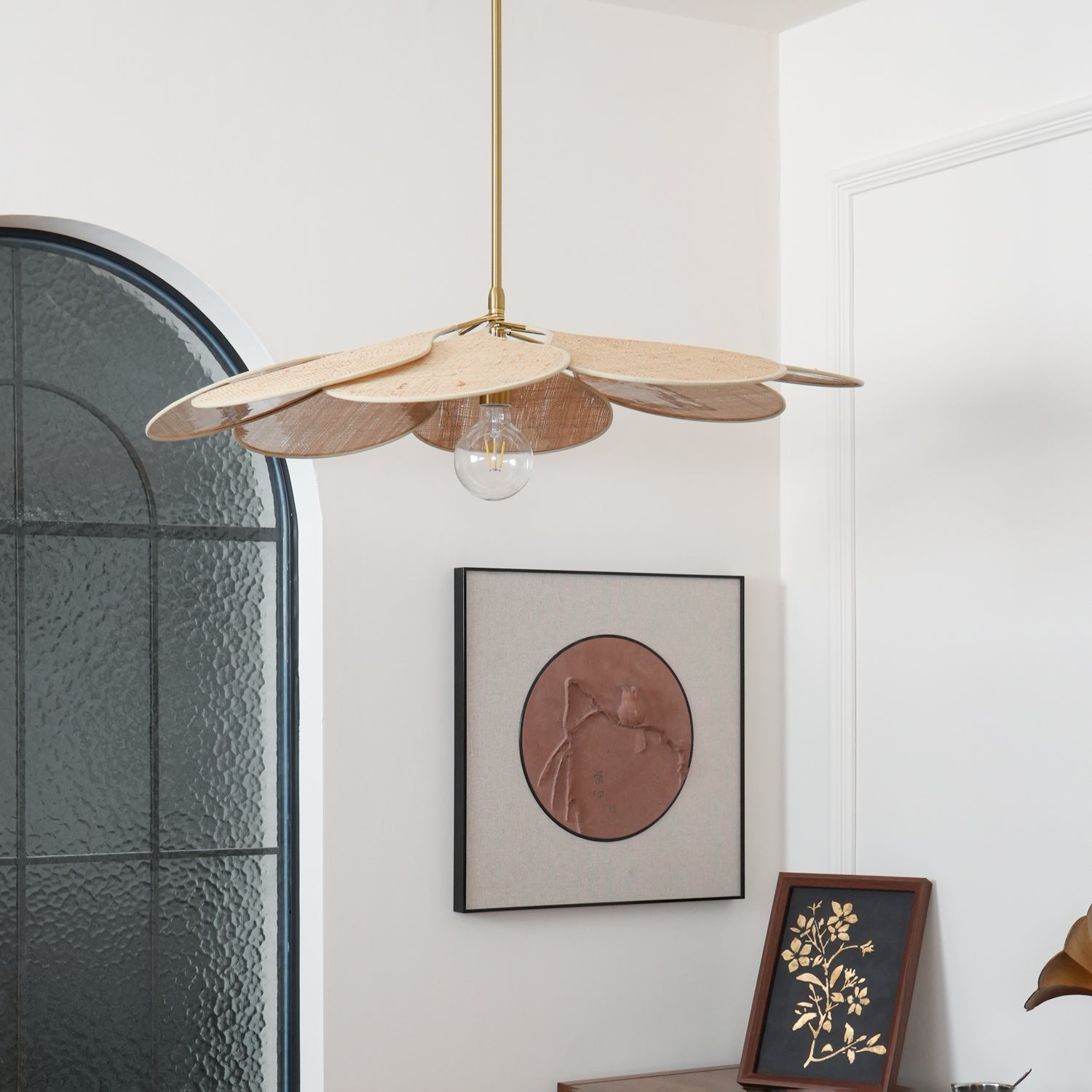 Petals Bloom Rattan Pendant Lamp - Blowlighting