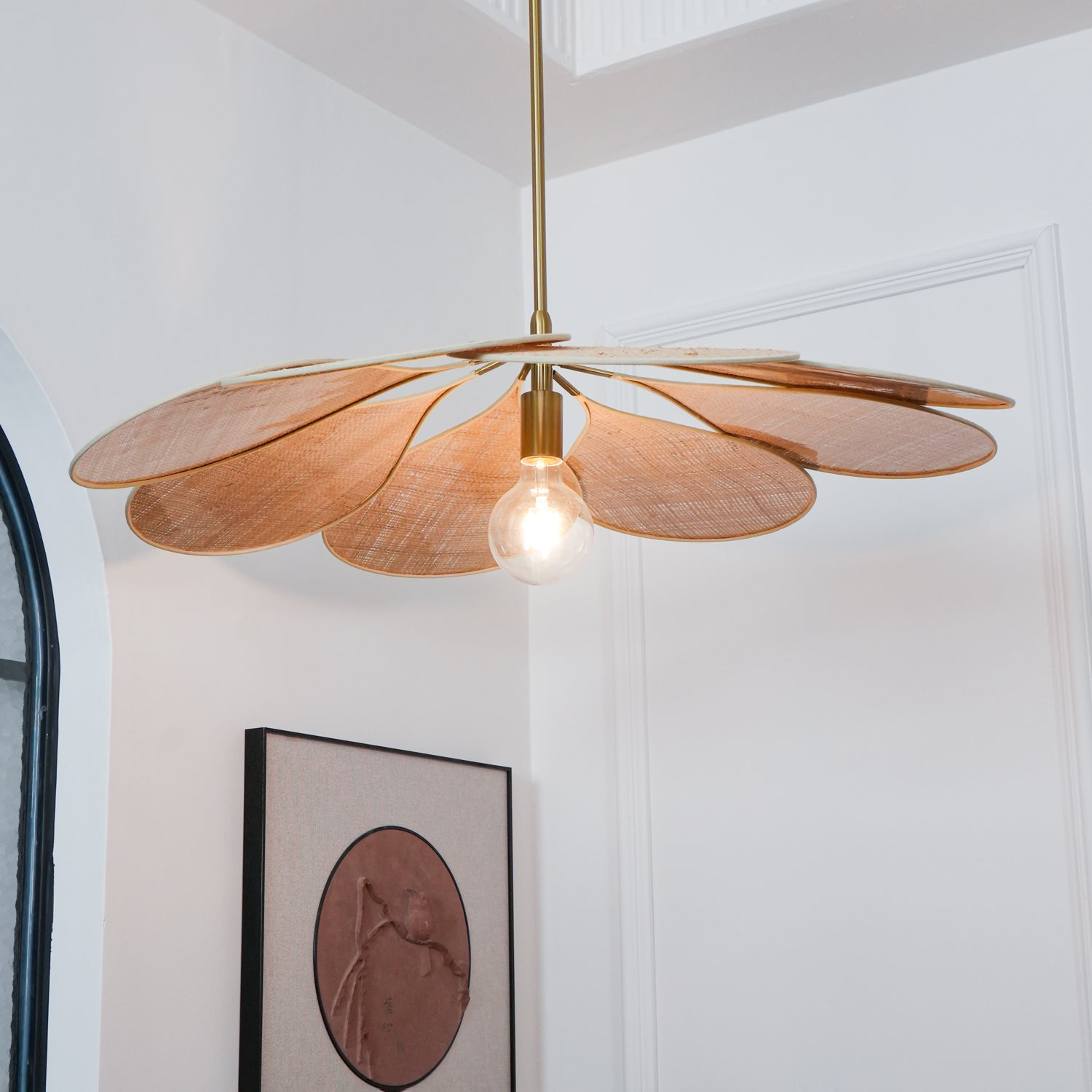 Petals Bloom Rattan Pendant Lamp - Blowlighting