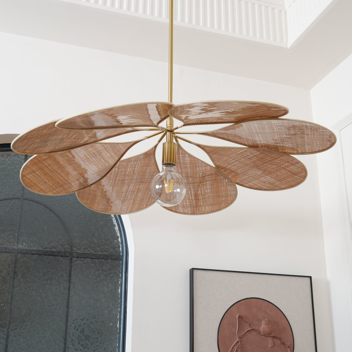 Petals Bloom Rattan Pendant Lamp - Blowlighting