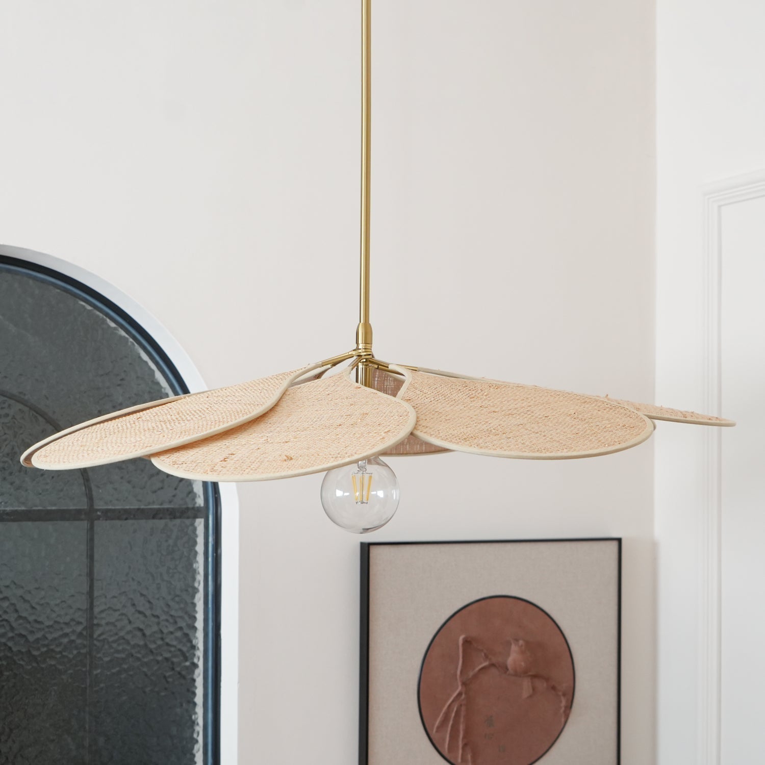 Petals Bloom Rattan Pendant Lamp - Blowlighting