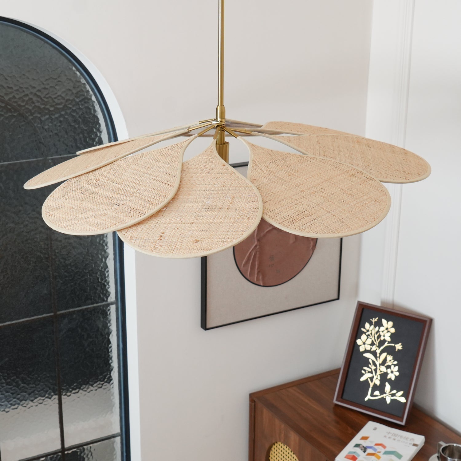 Petals Bloom Rattan Pendant Lamp - Blowlighting