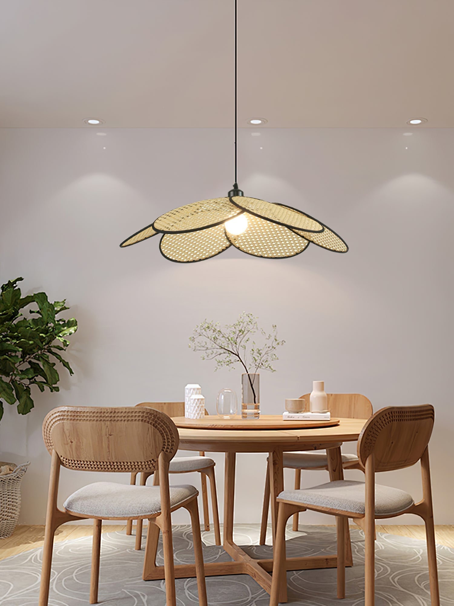 Petals Rattan Pendant Lamp - Blowlighting