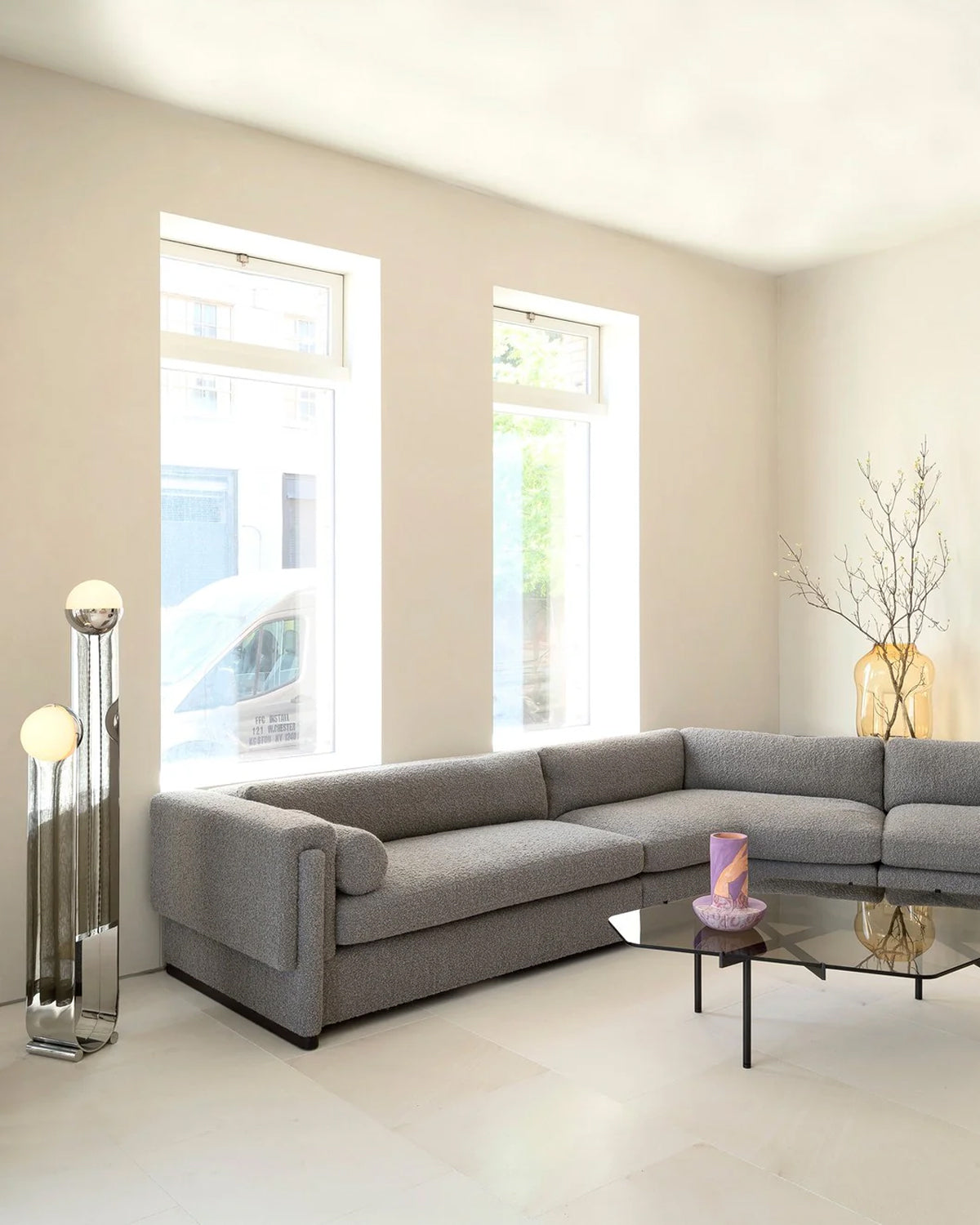 Pete & Nora Floor Lamp - Lamp Copper