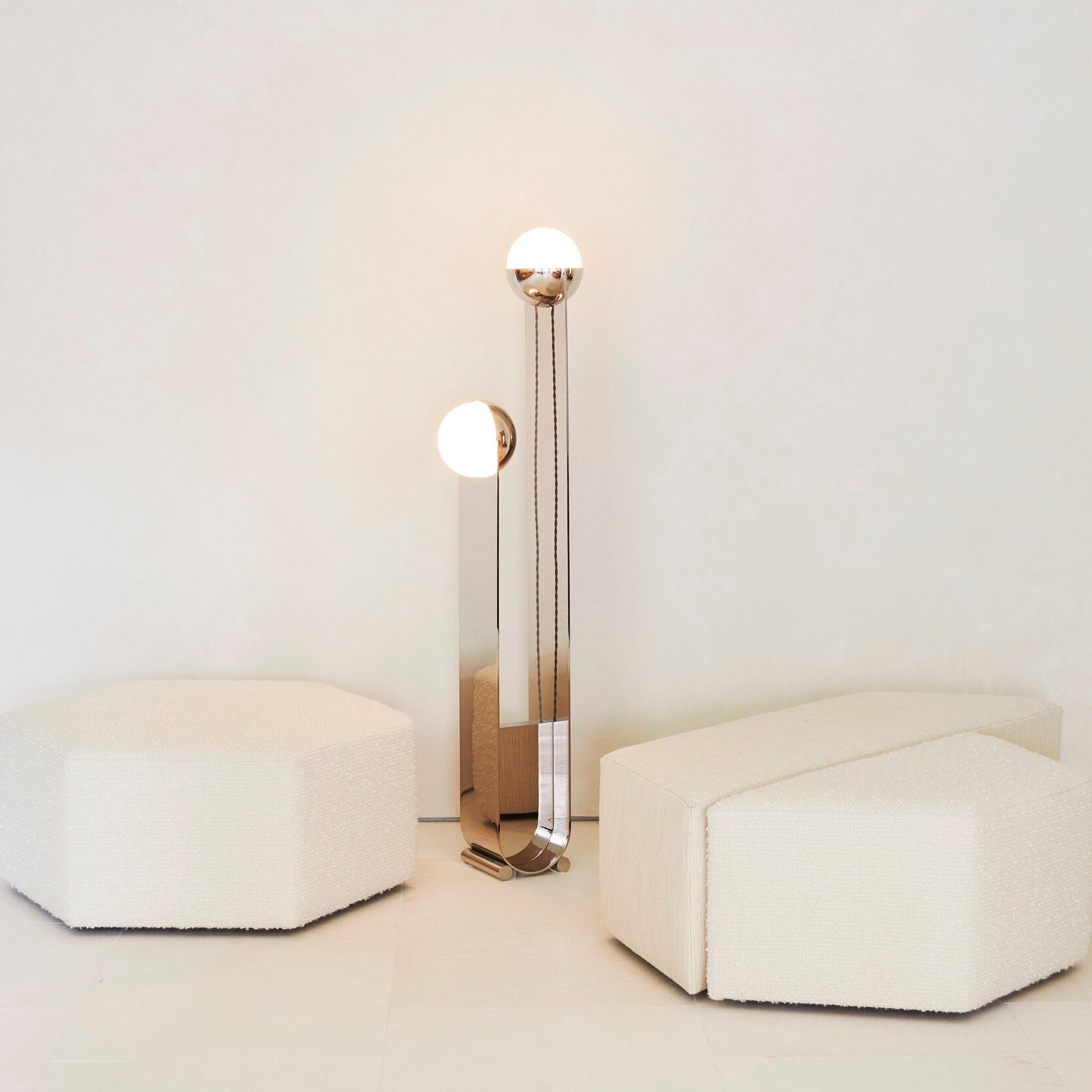 Pete & Nora Floor Lamp - Lamp Copper
