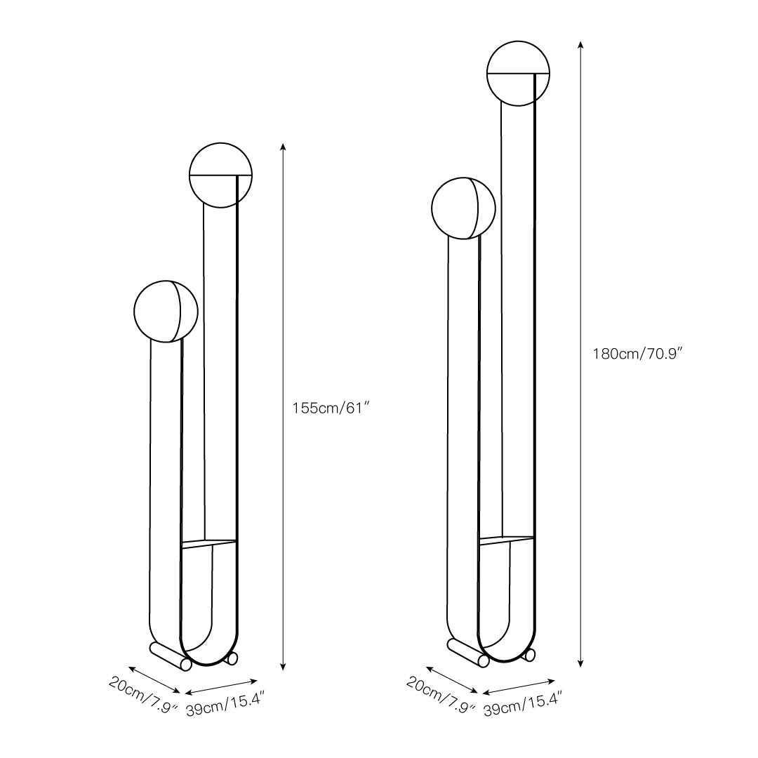 Pete & Nora Floor Lamp - Lamp Copper