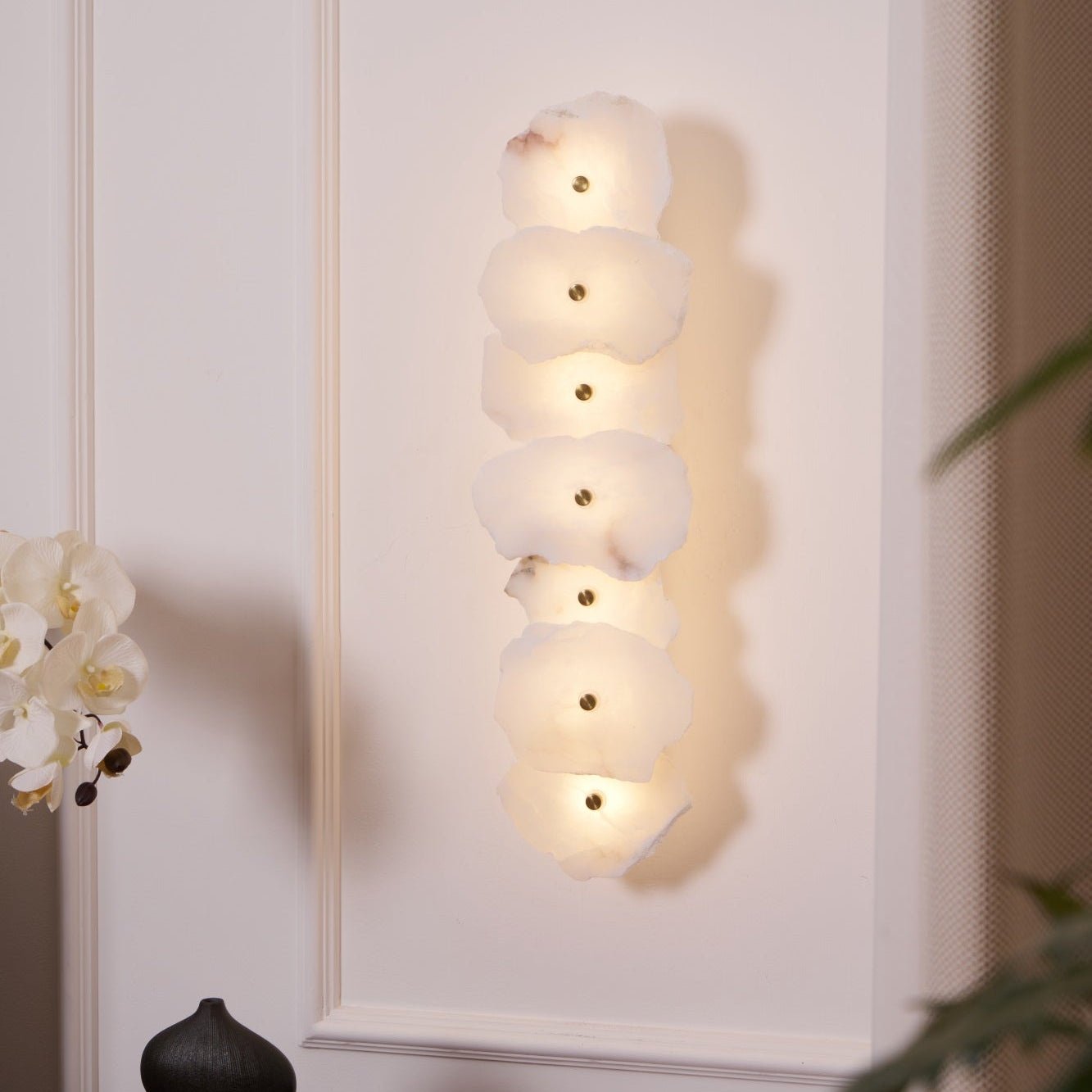Alaeila Floral Cluster Alabaster Wall Light - Blowlighting