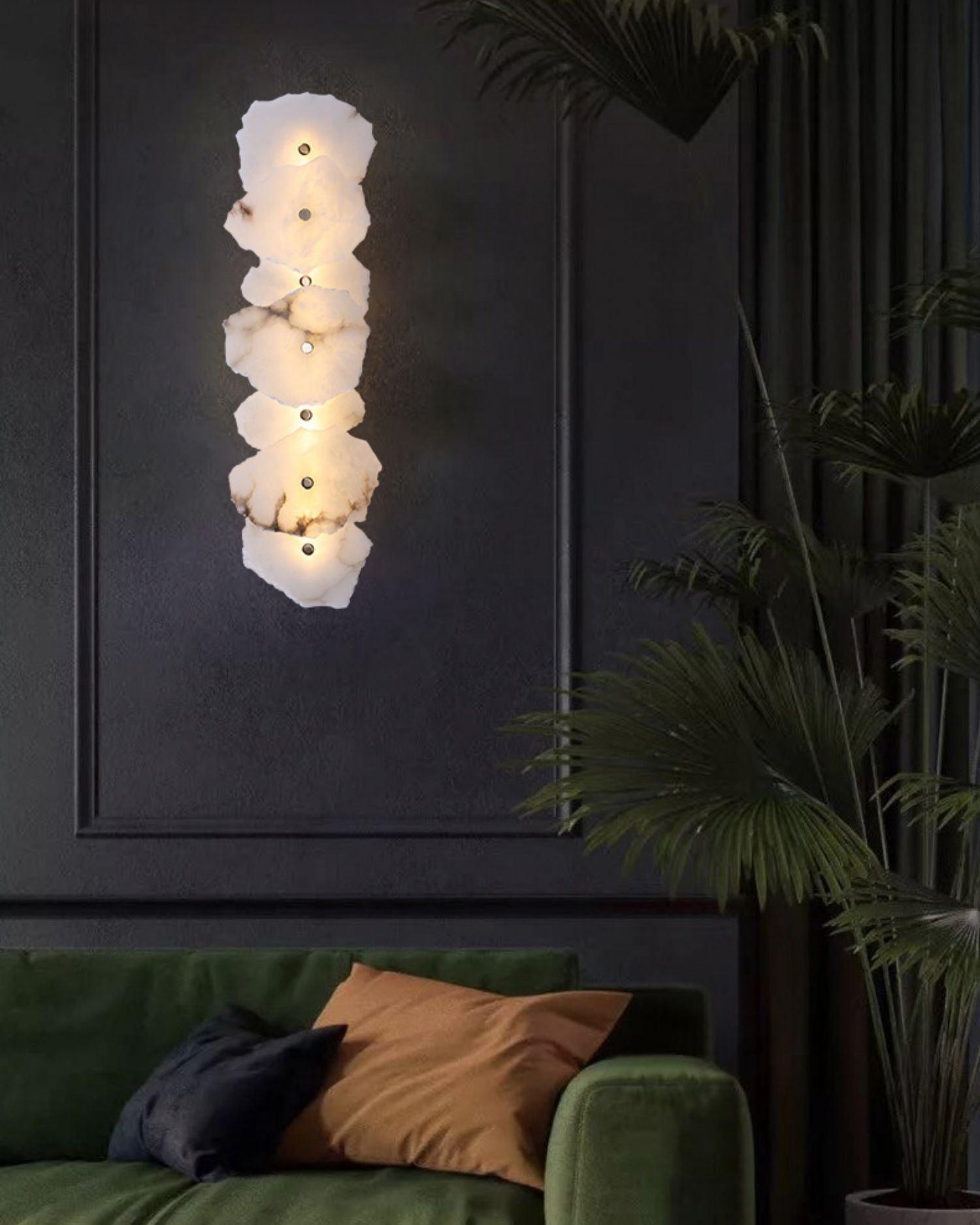 Alaeila Floral Cluster Alabaster Wall Light - Blowlighting