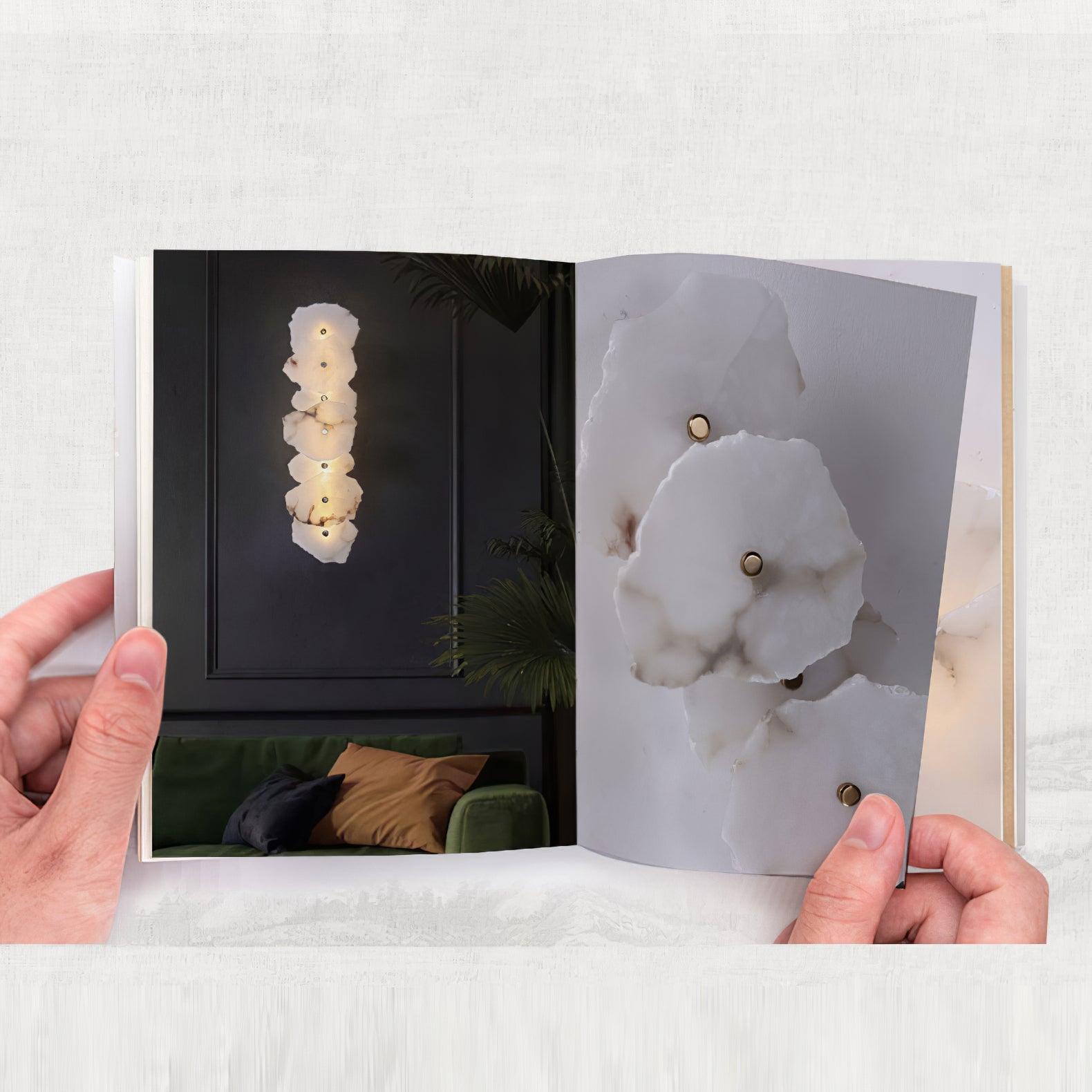 Alaeila Floral Cluster Alabaster Wall Light - Blowlighting