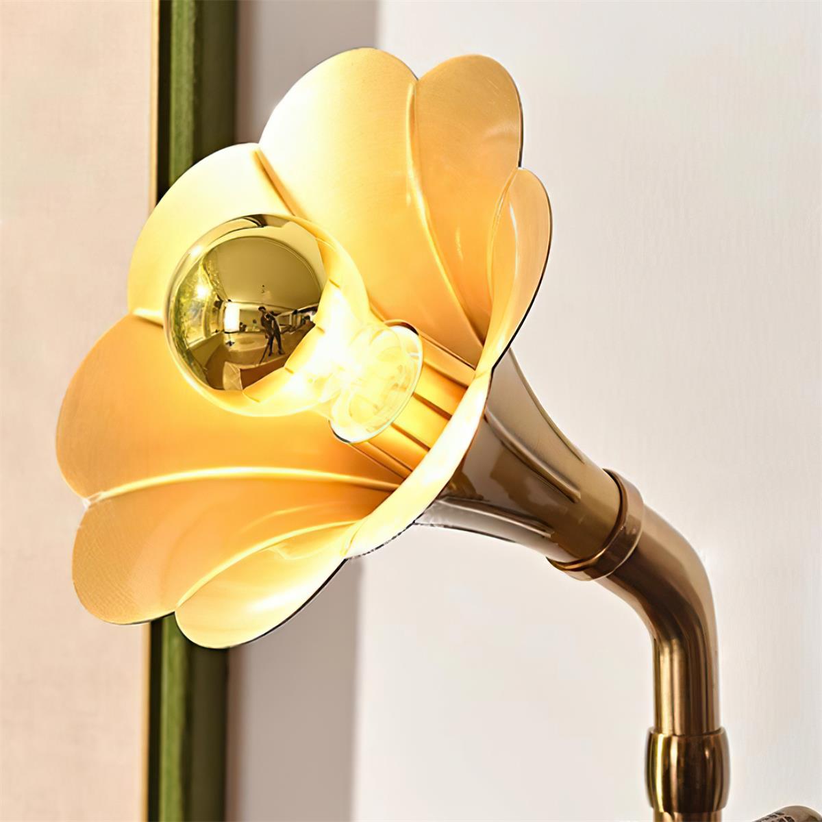 Phonograph Table Lamp - Lamp Copper