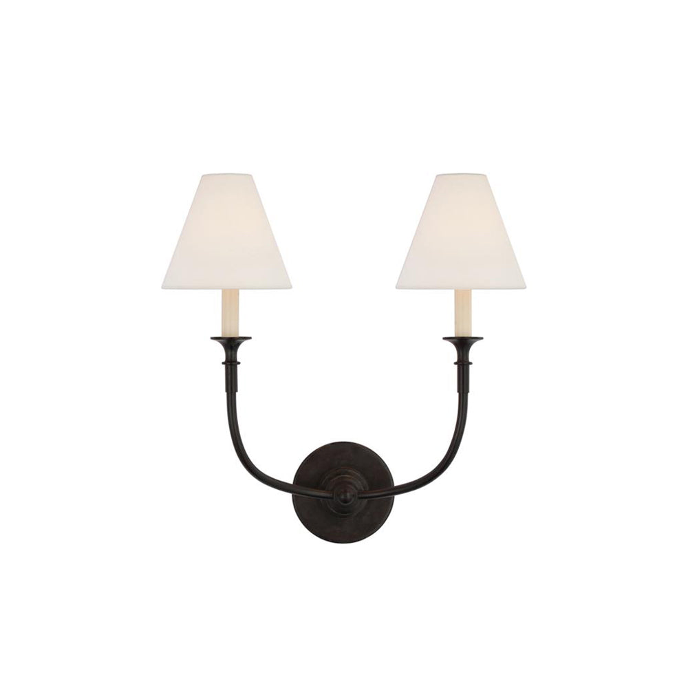 Silva Applique da Parete Vintage in Tessuto