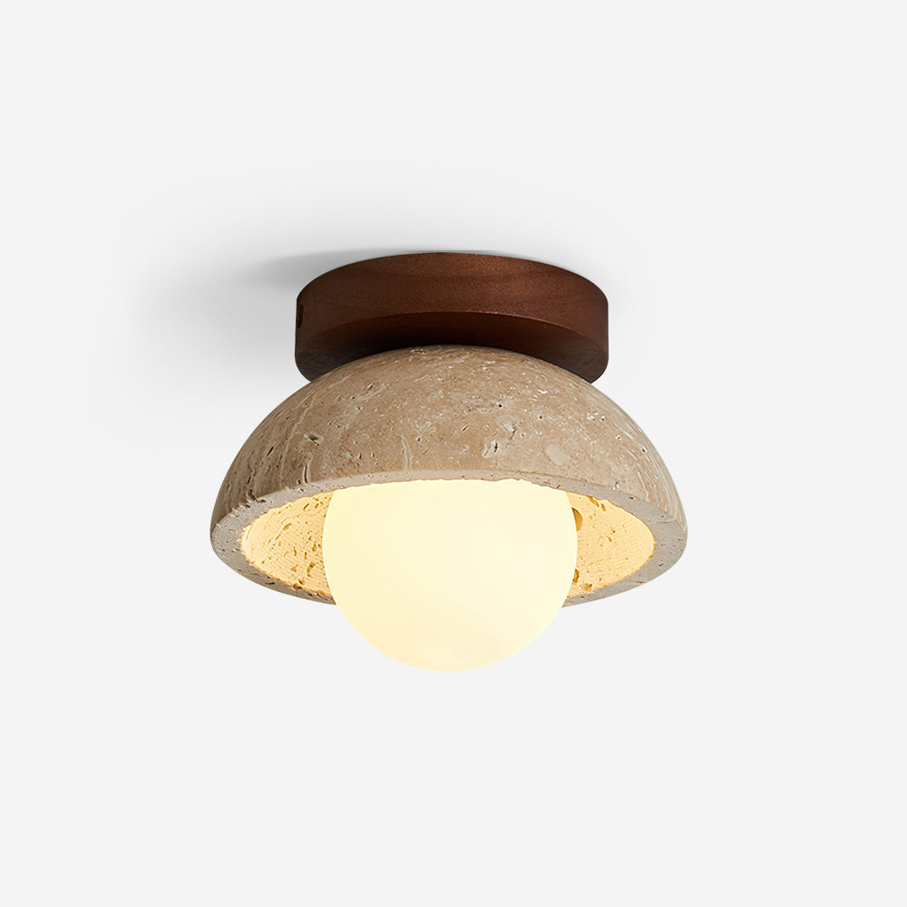 Ritta Plafoniera Minimalista in Travertino