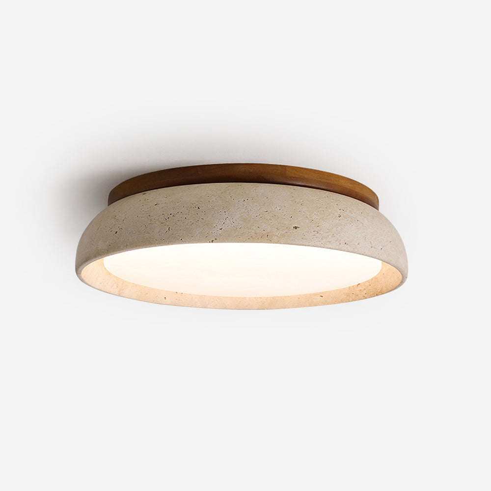 Ritta Lampada da Soffitto in Pietra Travertino