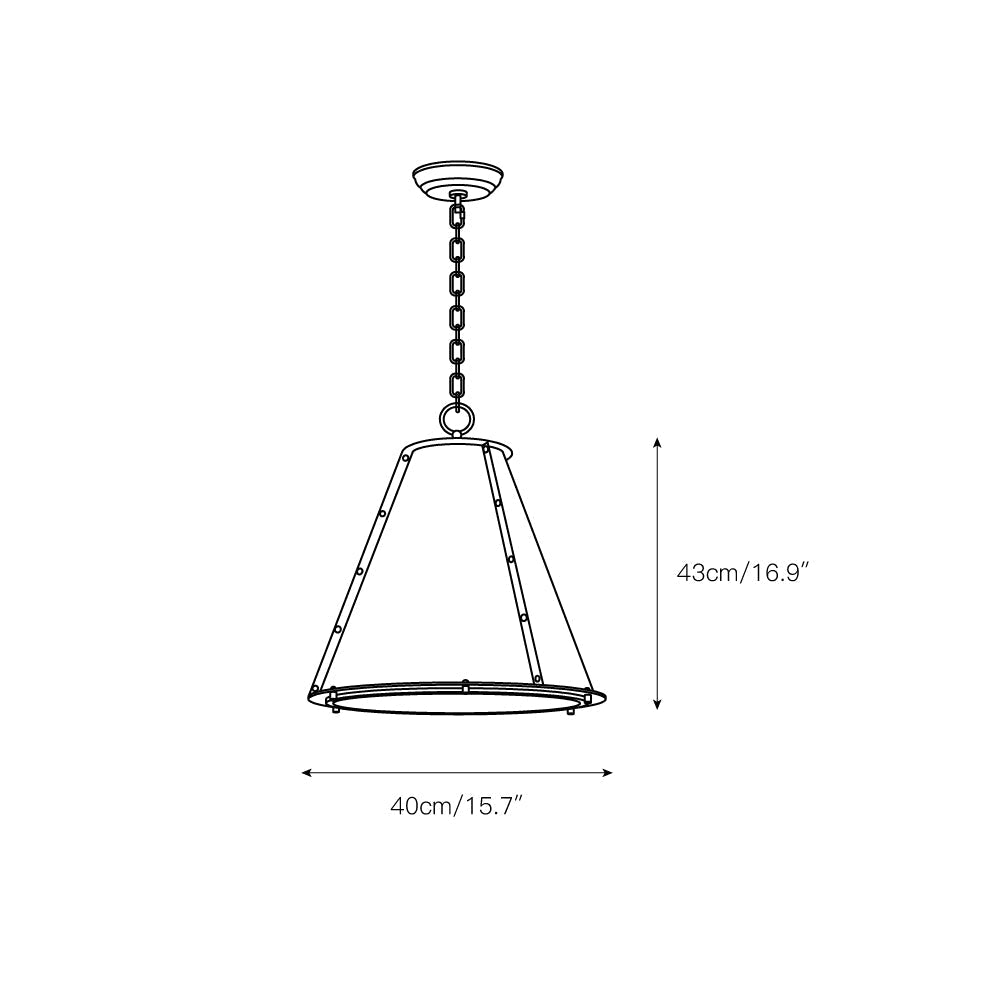 Eursorion Modern Minimalist Metal Pendant Light - Lamp Copper