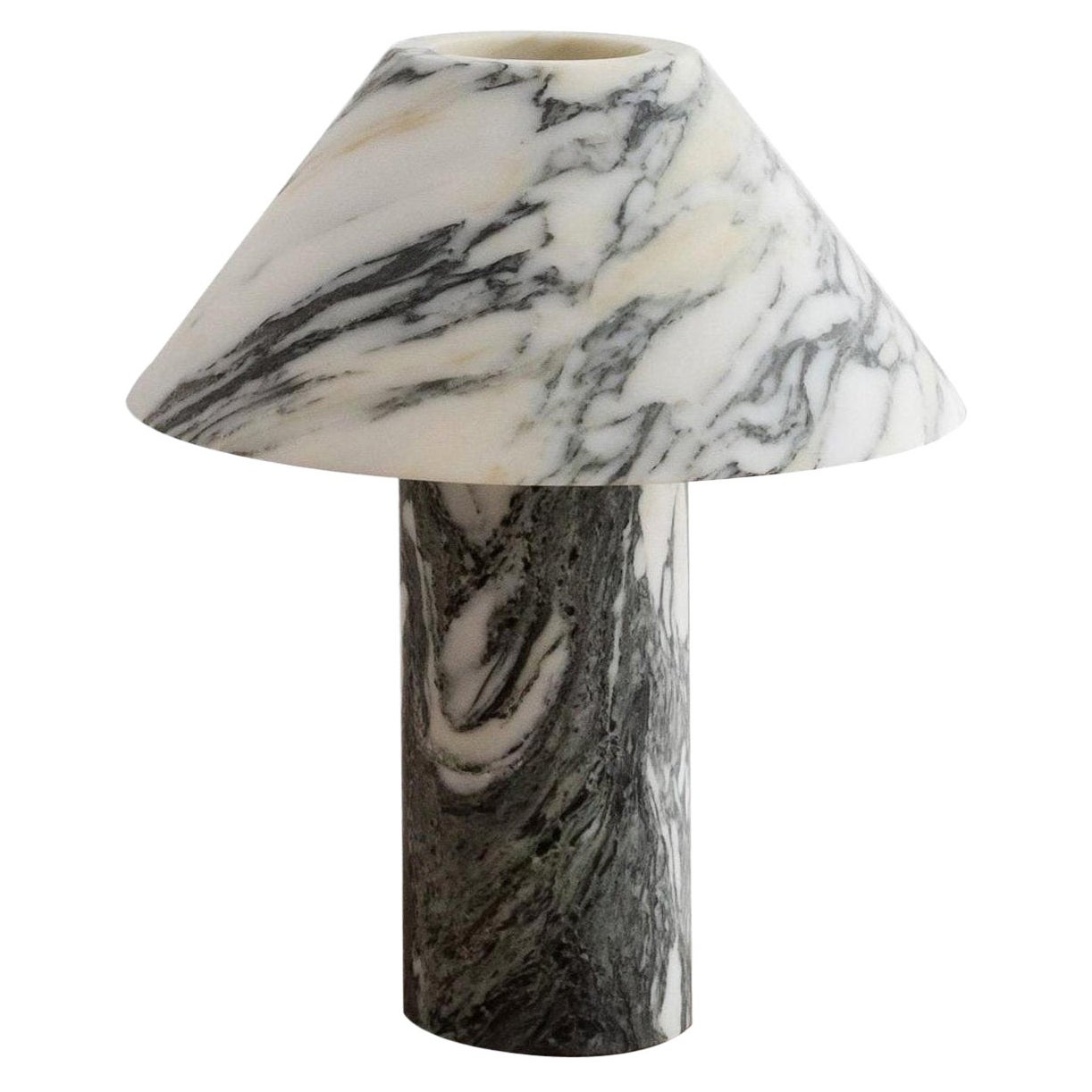 Pillar Stone Table Lamp - Lamp Copper
