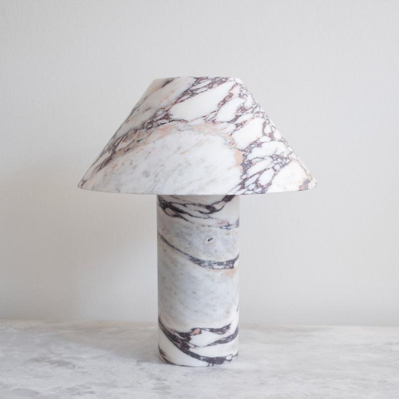 Pillar Stone Table Lamp - Lamp Copper