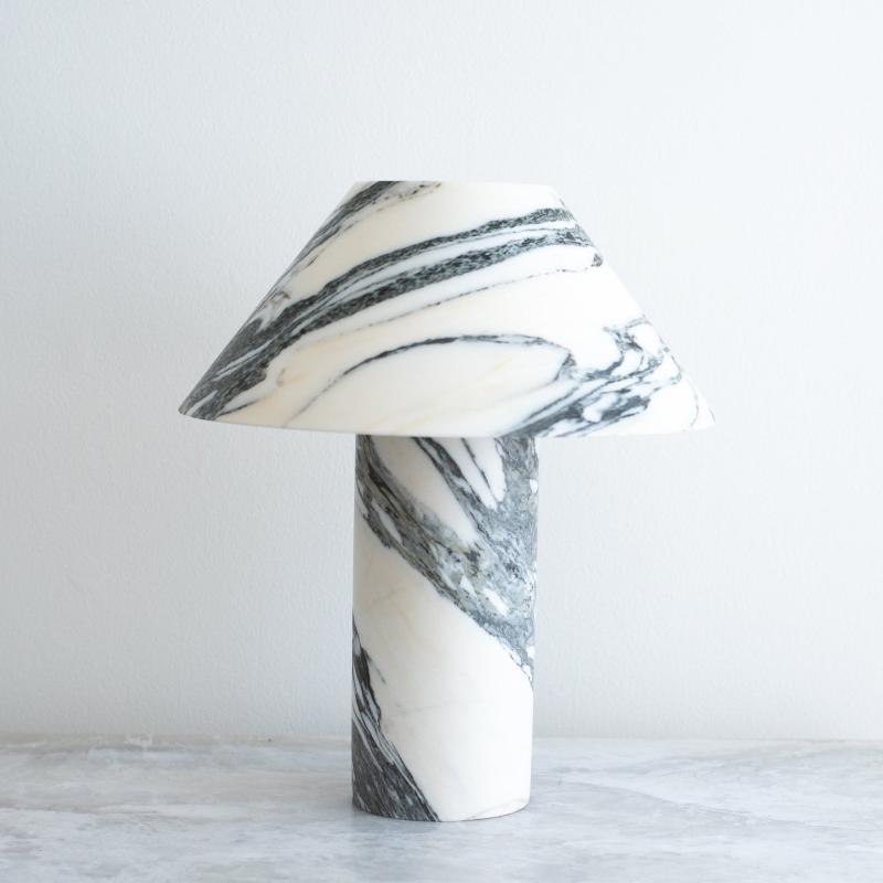 Pillar Stone Table Lamp - Lamp Copper
