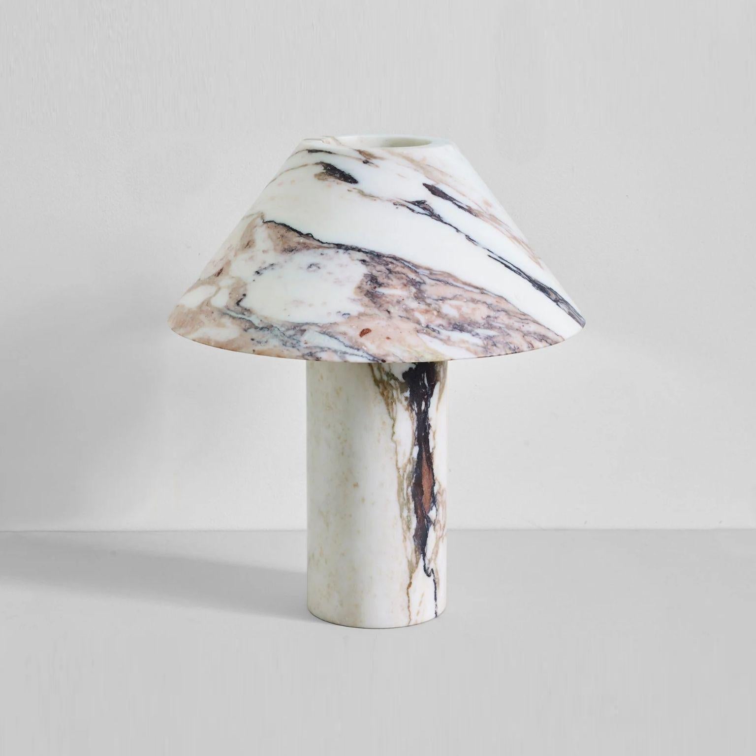 Pillar Stone Table Lamp - Lamp Copper