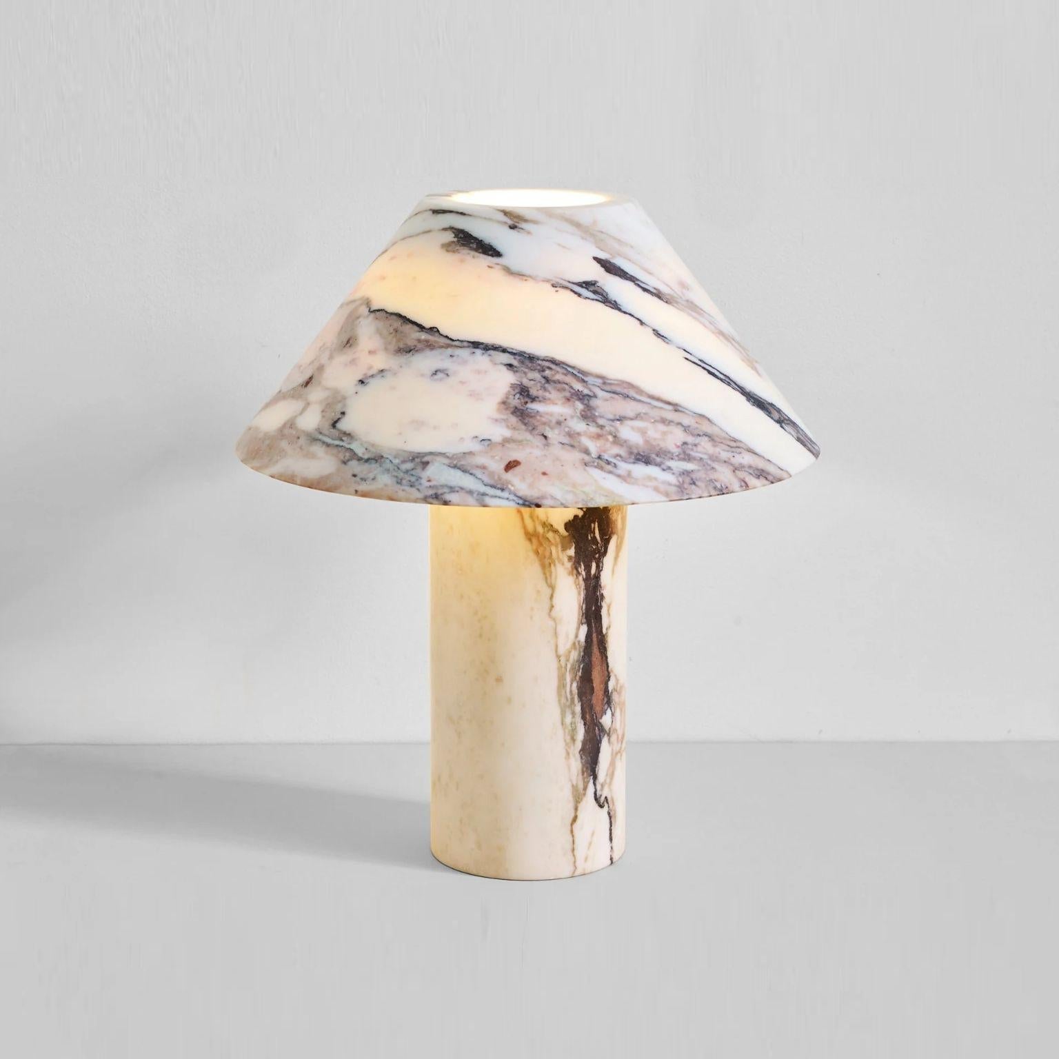 Pillar Stone Table Lamp - Lamp Copper
