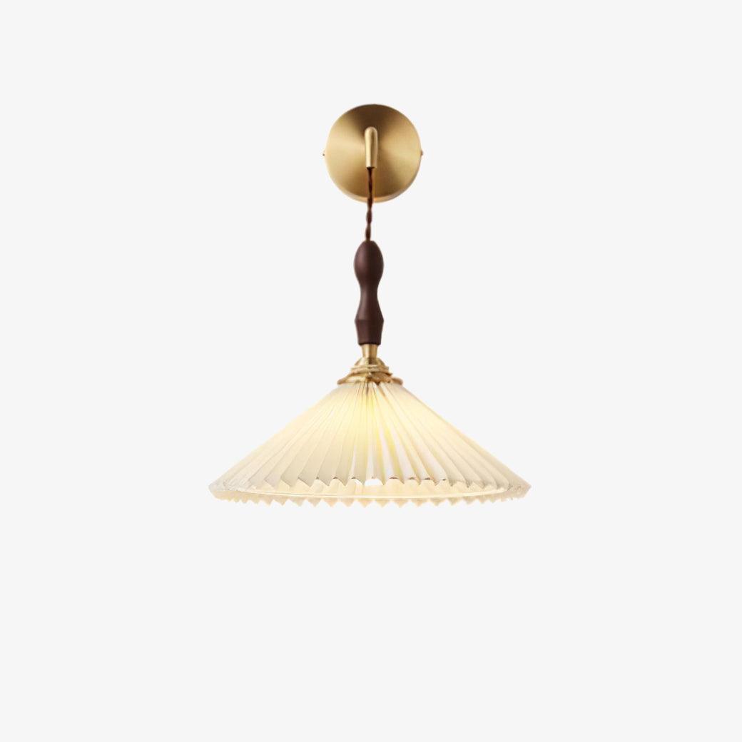 Pleated Wooden Wall Lamp - Blowlighting