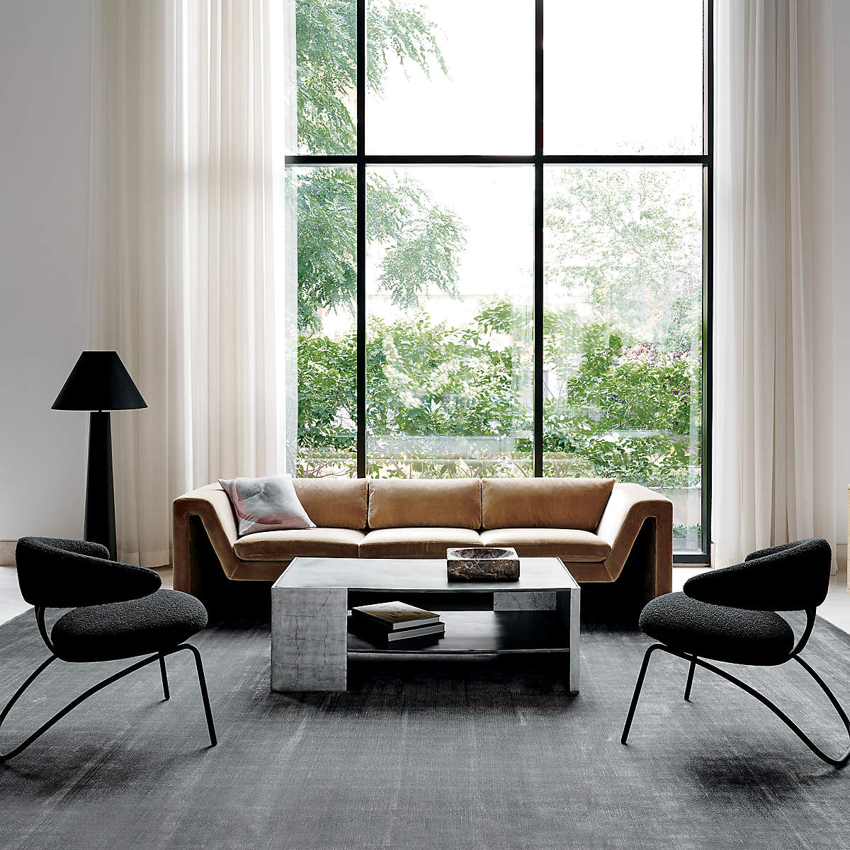 Polar White Floor Lamp - Lamp Copper