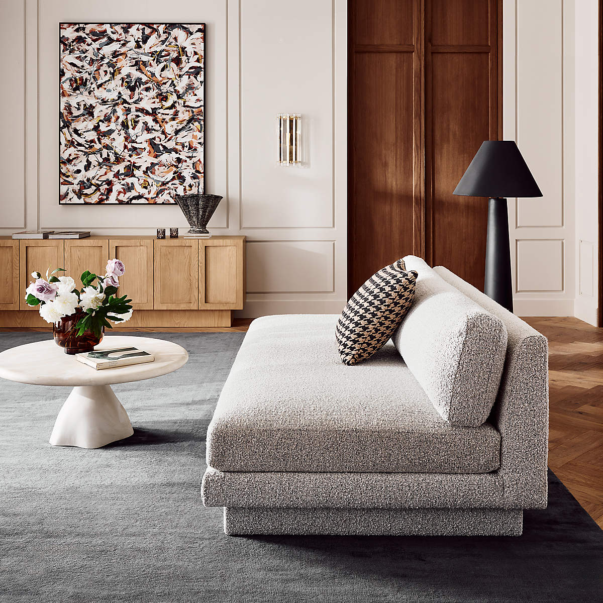 Polar White Floor Lamp - Lamp Copper