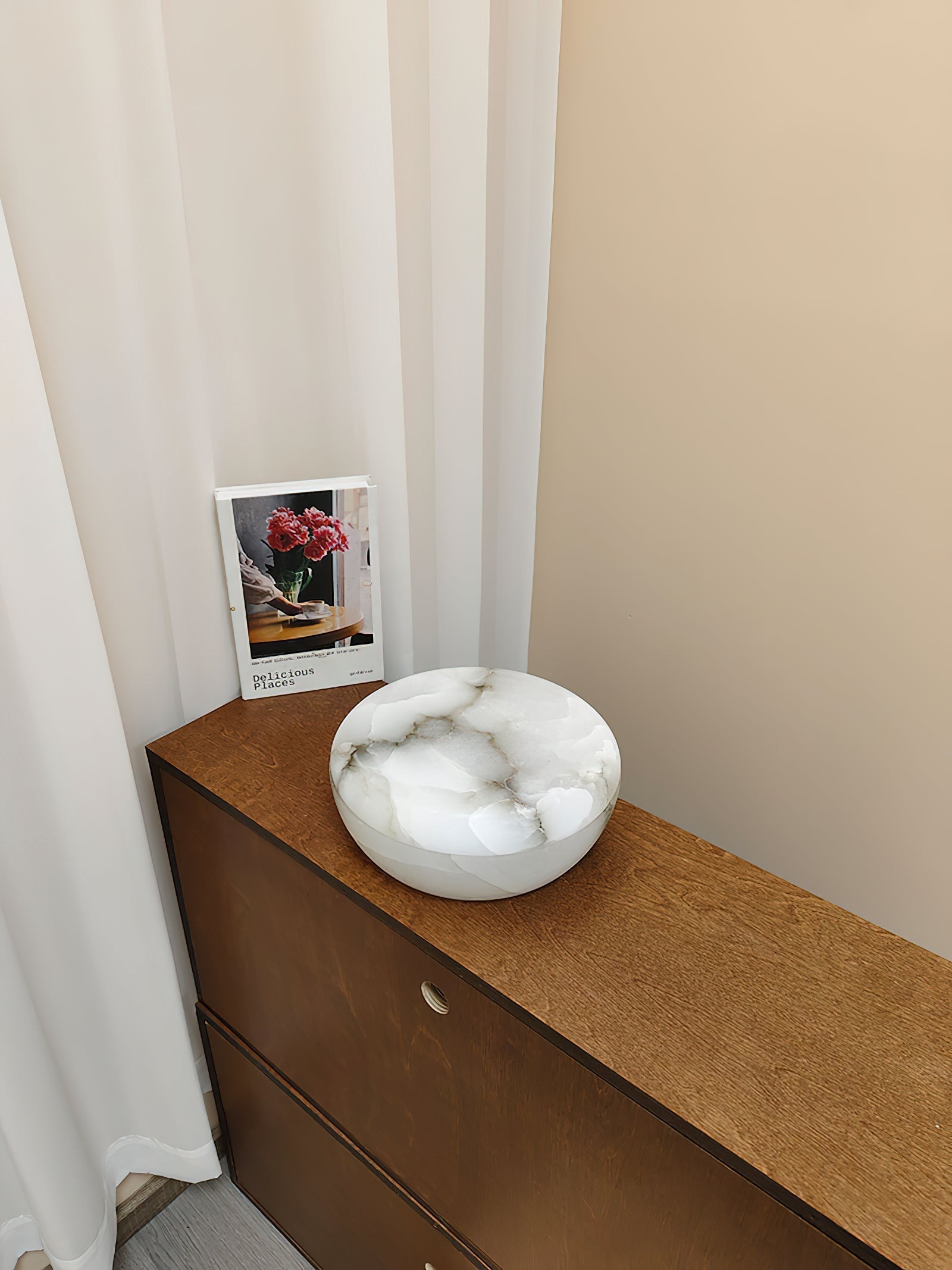 Pomelo Tass Marble Candlestick Ornaments - Lamp Copper