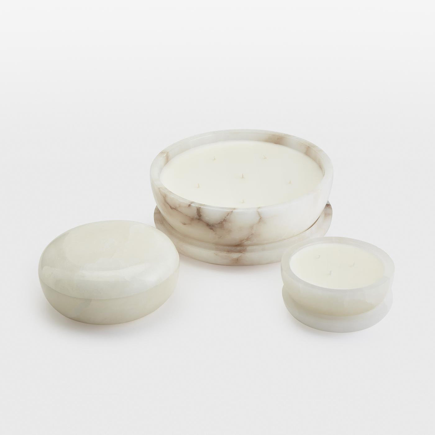 Pomelo Tass Marble Candlestick Ornaments - Lamp Copper
