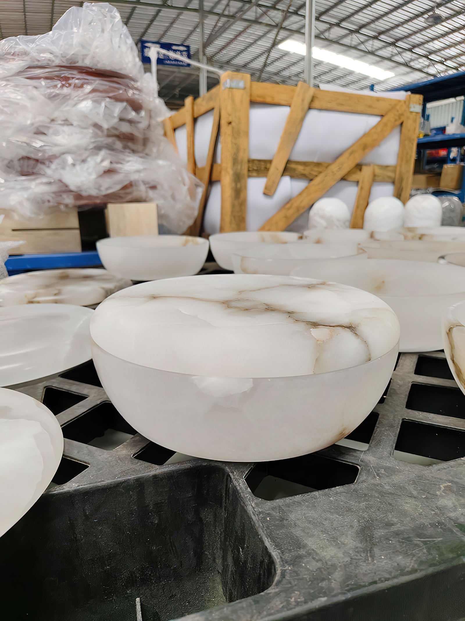 Pomelo Tass Marble Candlestick Ornaments - Lamp Copper