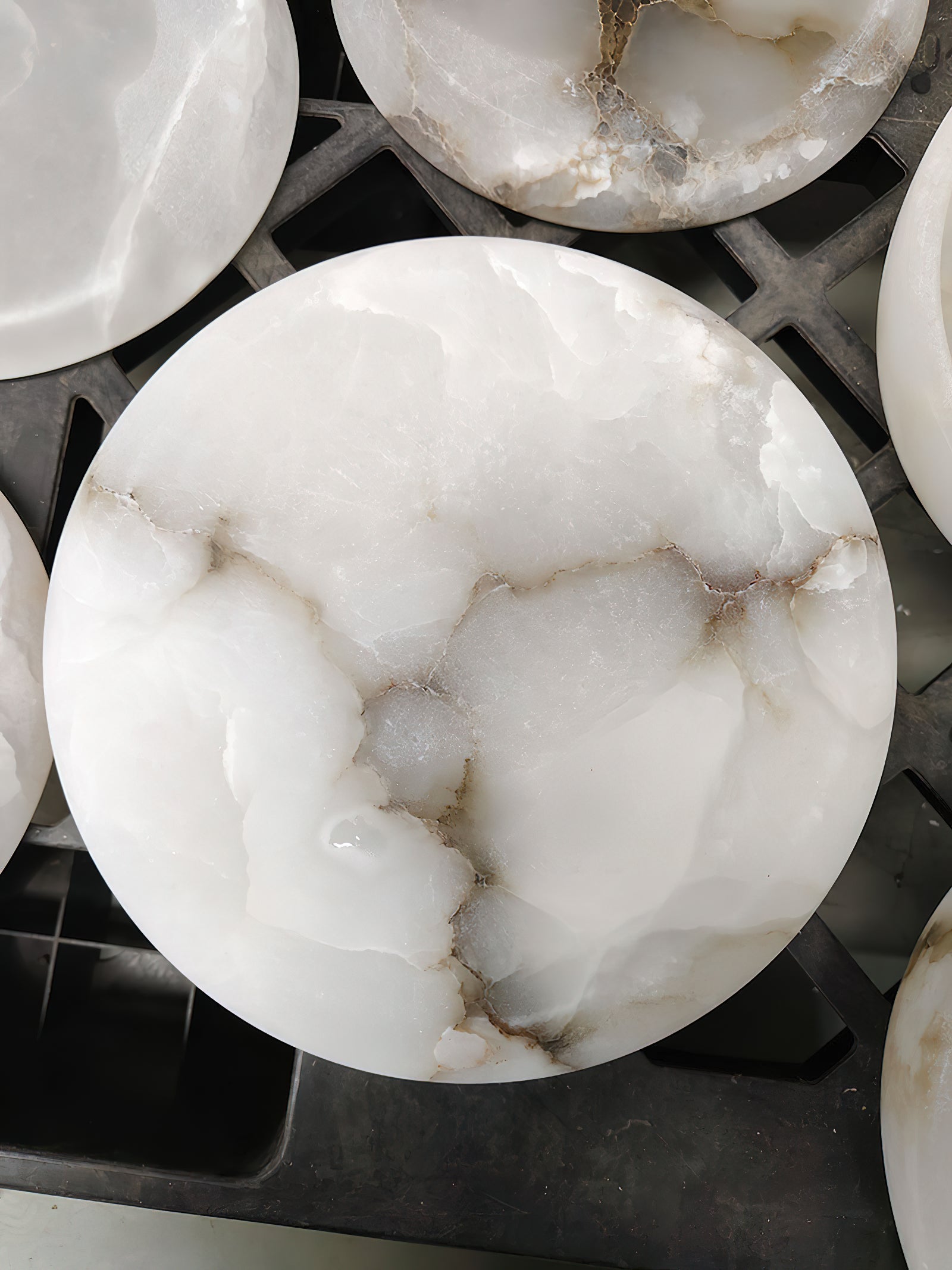 Pomelo Tass Marble Candlestick Ornaments - Lamp Copper