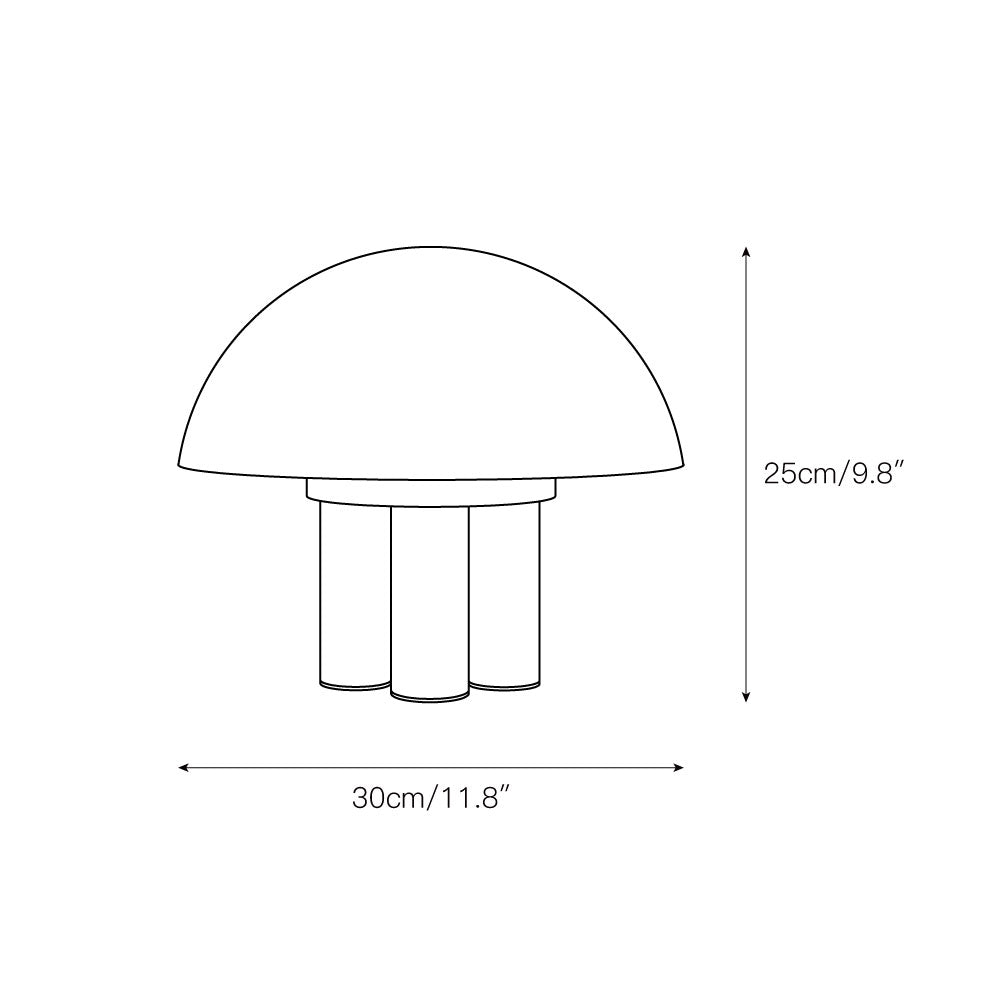 Porcino Alabaster Table Lamp - Lamp Copper