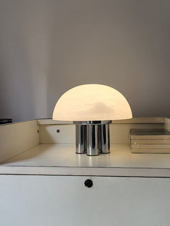 Porcino Alabaster Table Lamp - Lamp Copper