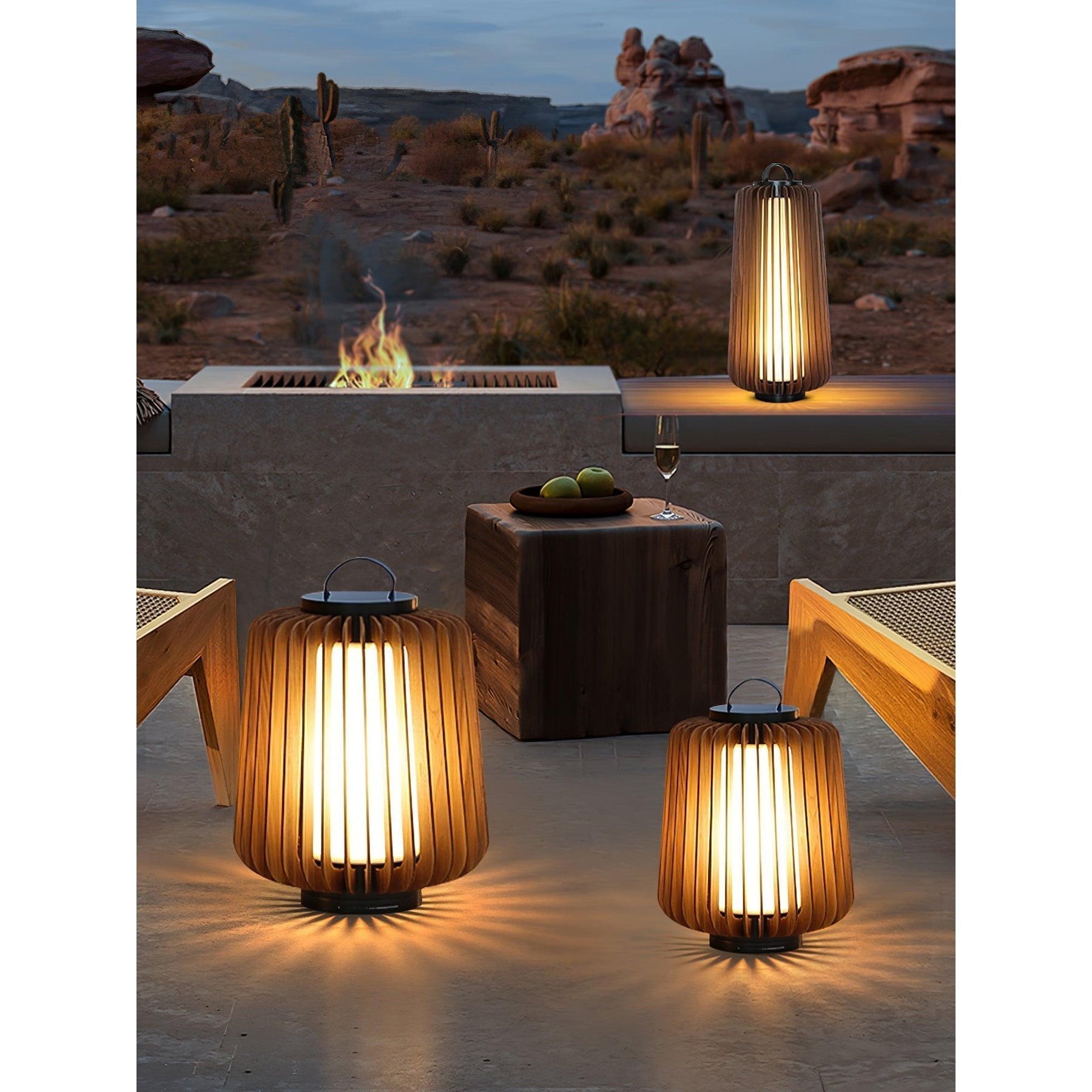 Portable Lantern Rechargeable Outdoor Light - Lamp Copper