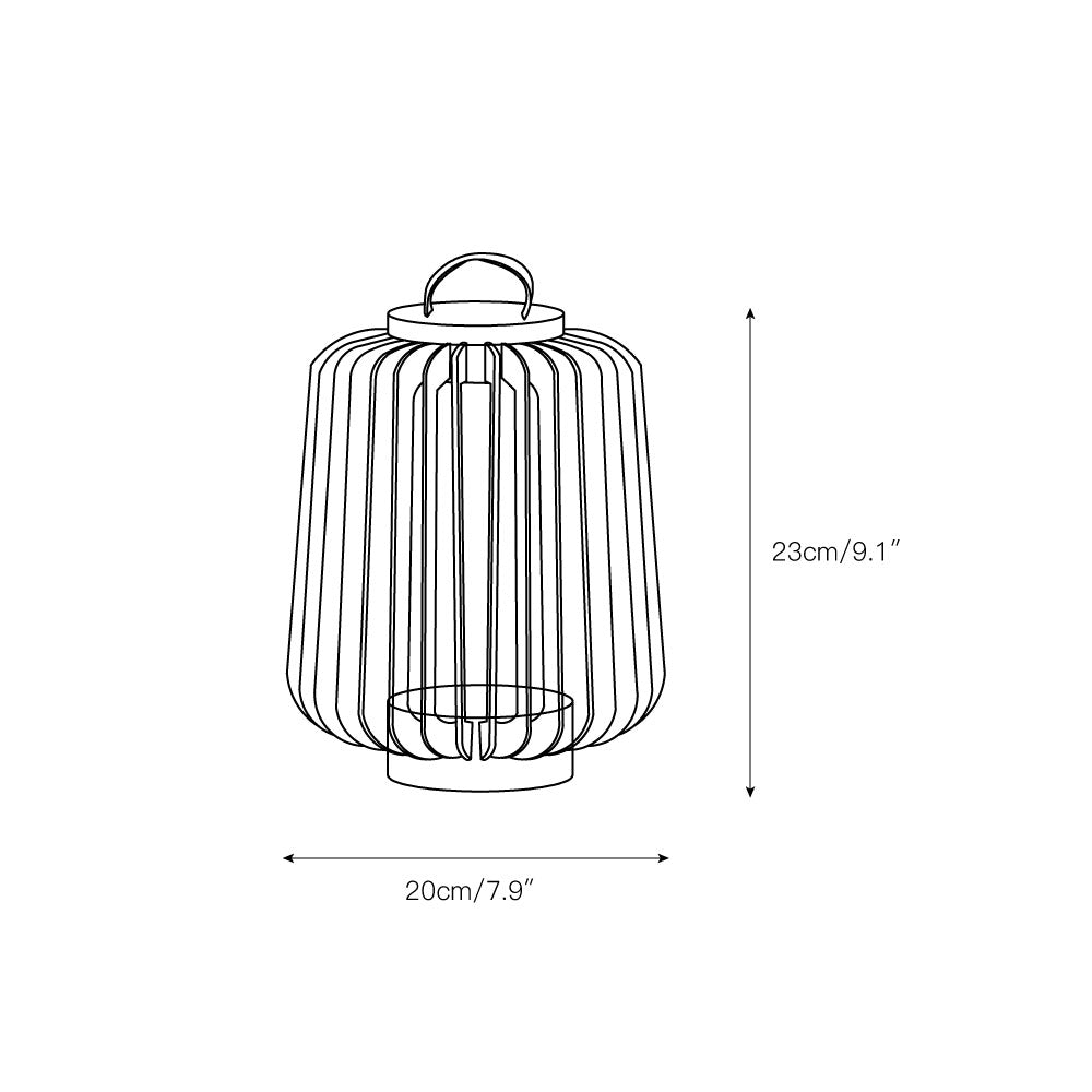 Portable Lantern Rechargeable Outdoor Light - Lamp Copper