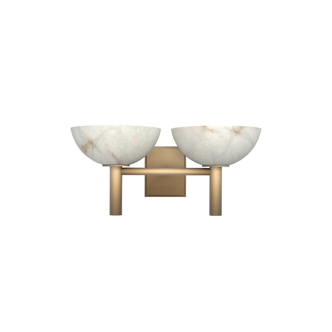 Weft Modern Minimalist Alabaster Metal Wall Lamp - Lamp Copper