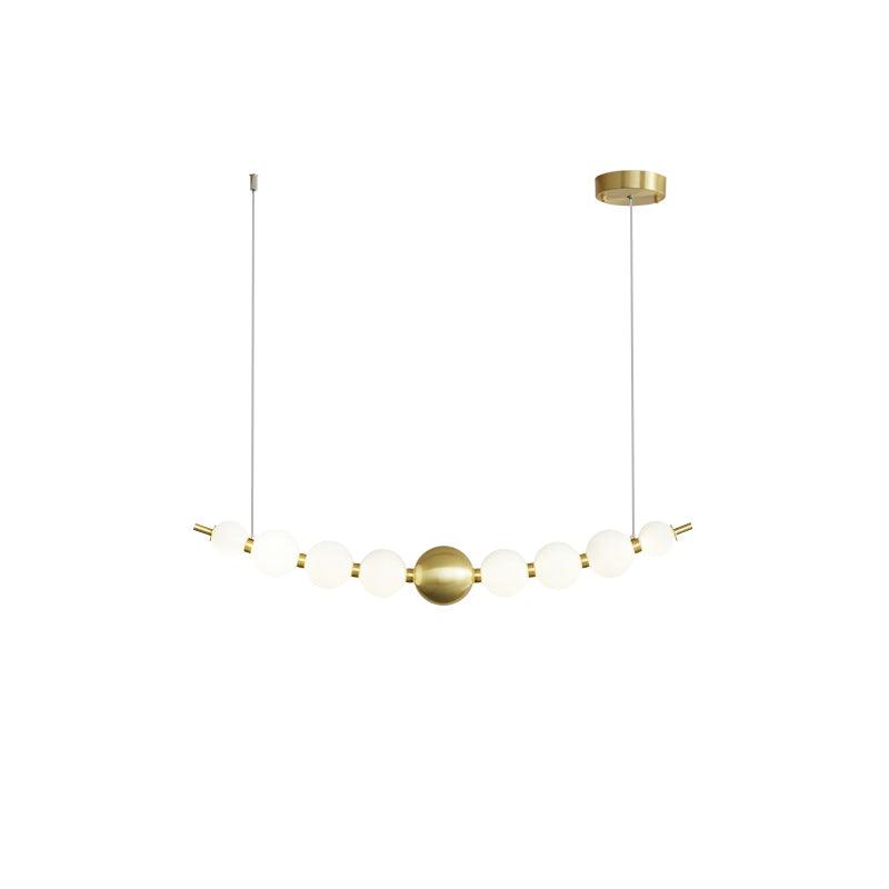 Linea Contemporary Brass Pendant Lamp - Blowlighting