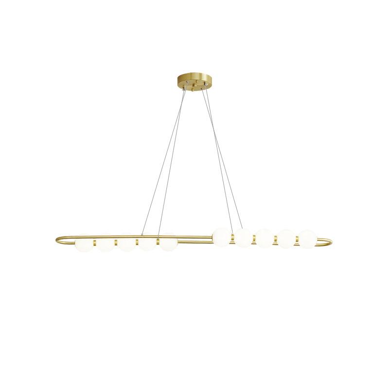 Linea Contemporary Brass Pendant Lamp - Blowlighting
